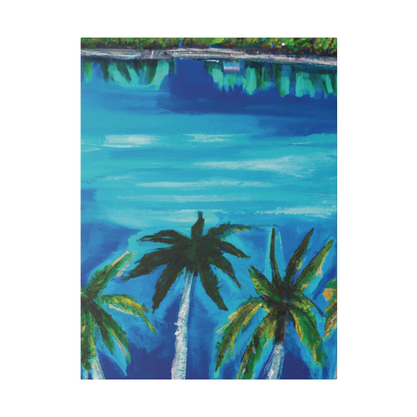 6741K - Bahamas Ocean Painting Print | Bahamas | Ocean | Beach | Poster | Home Decor | Wall Art | Canvas