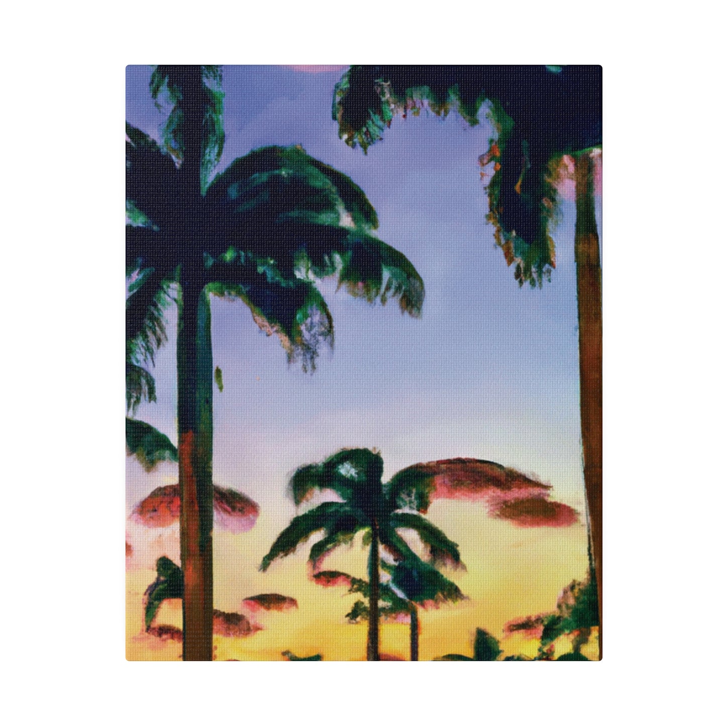 5202J - Miami Beach Sunset Painting Print | Miami | Beach | Sunset | Poster | Home Decor | Wall Art | Canvas