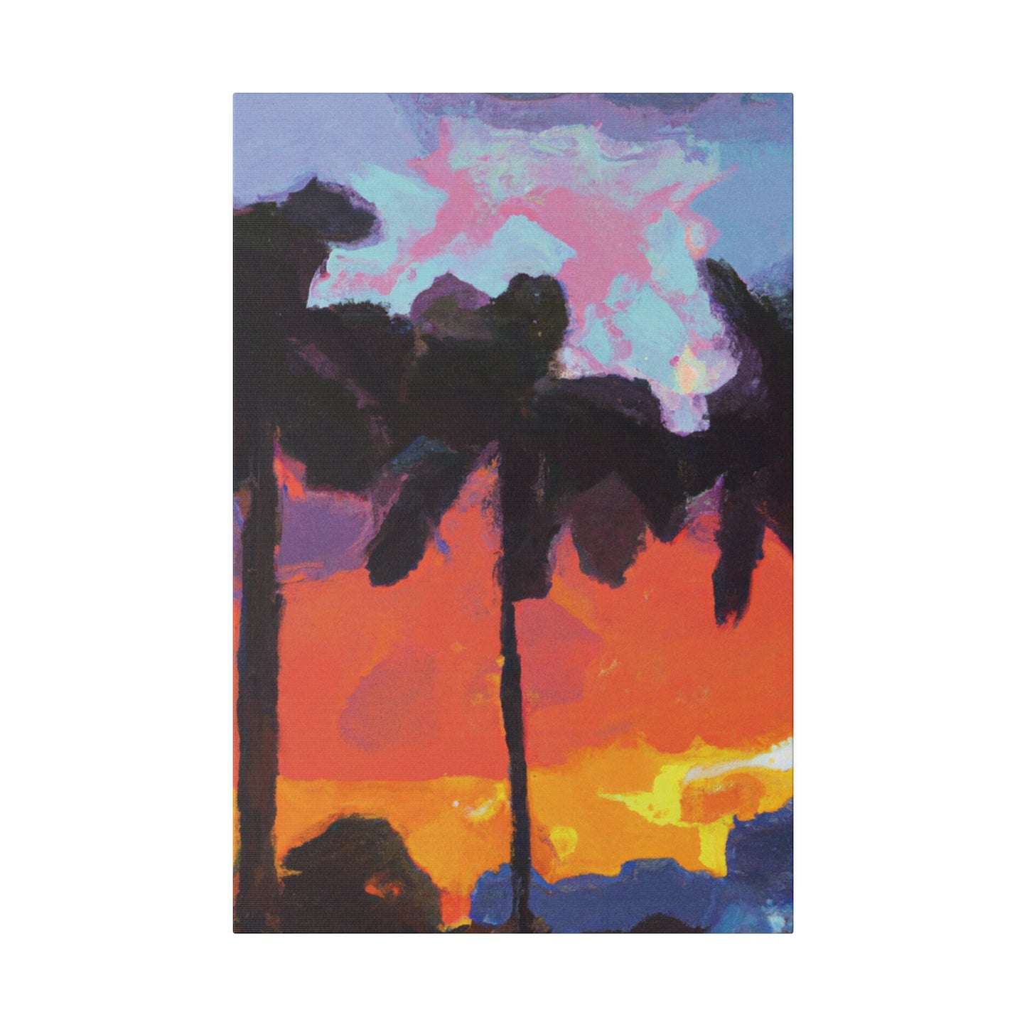 9276D - Miami Beach Sunset Painting Print | Miami | Beach | Sunset | Poster | Home Decor | Wall Art | Canvas