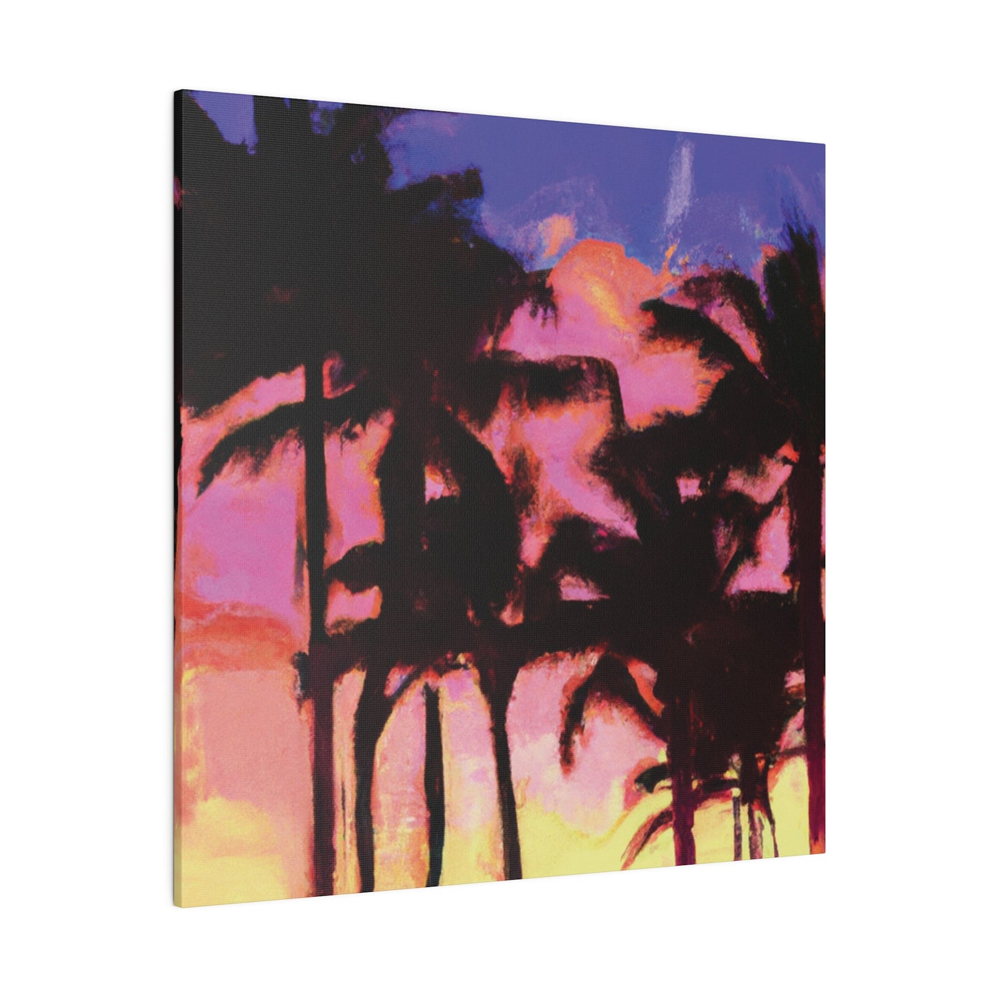 9365H - Miami Beach Sunset Painting Print | Miami | Beach | Sunset | Poster | Home Decor | Wall Art | Canvas