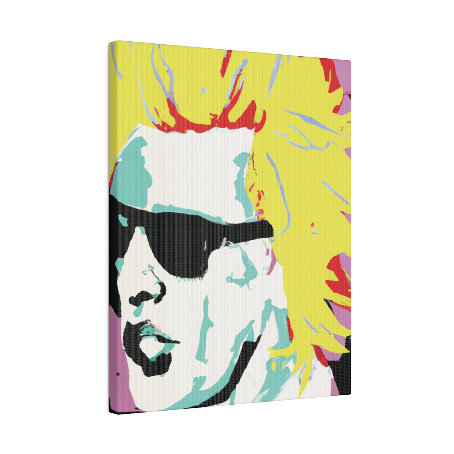 8282G - Rockstar Painting Print | Face | Abstract | Poster | Home Decor | Wall Art | Music Art | Canvas