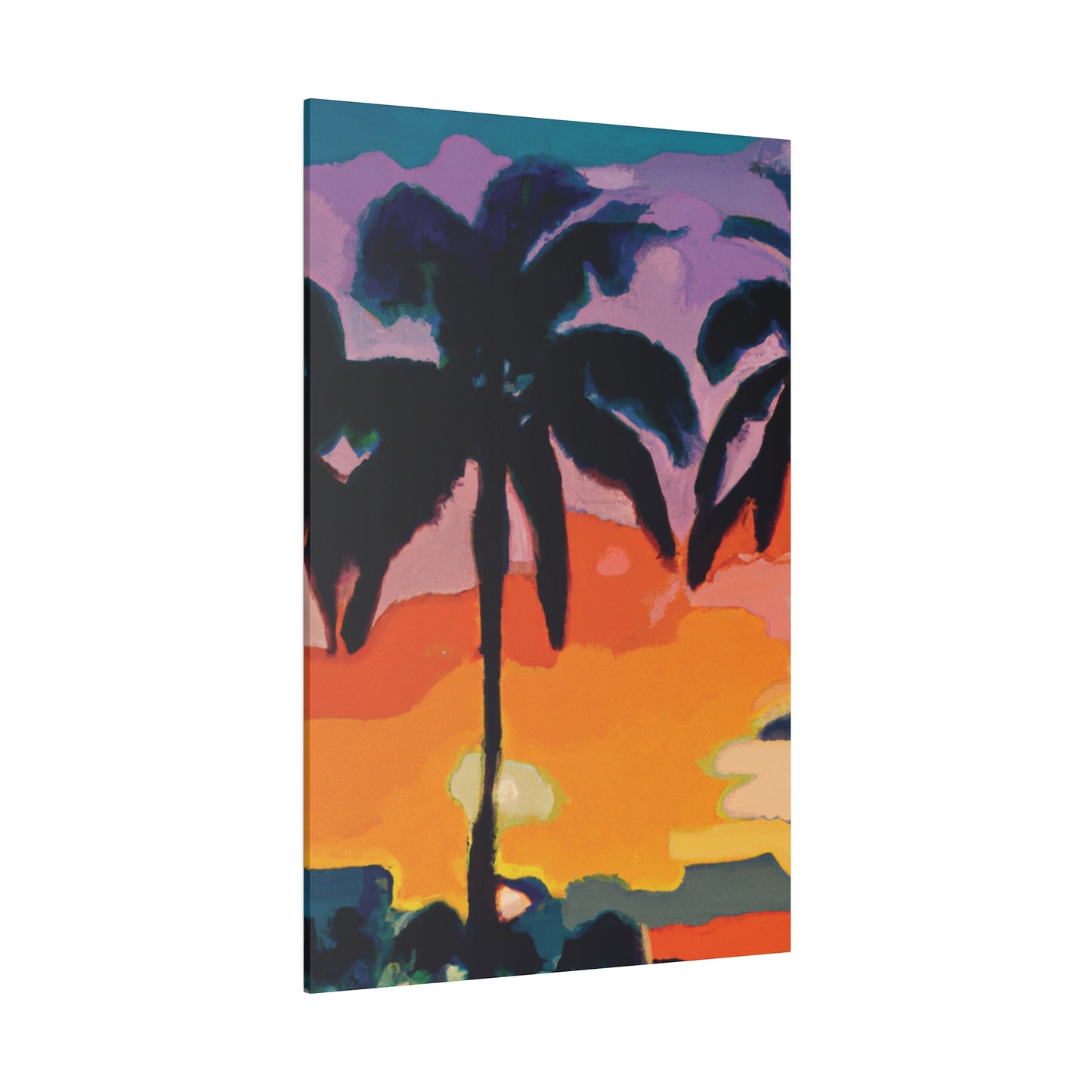 7875Z - Miami Beach Sunset Painting Print | Miami | Beach | Sunset | Poster | Home Decor | Wall Art | Canvas