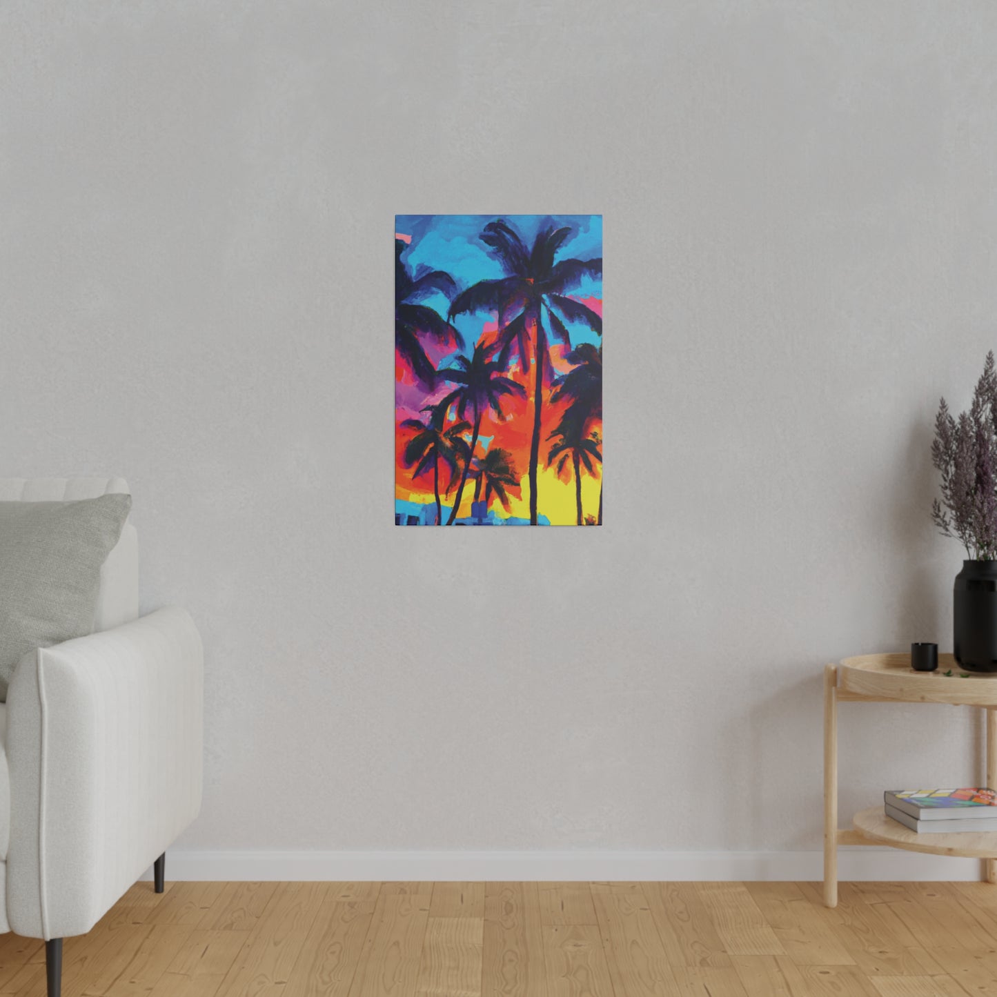 4672F - Miami Beach Sunset Painting Print | Miami | Beach | Sunset | Poster | Home Decor | Wall Art | Canvas