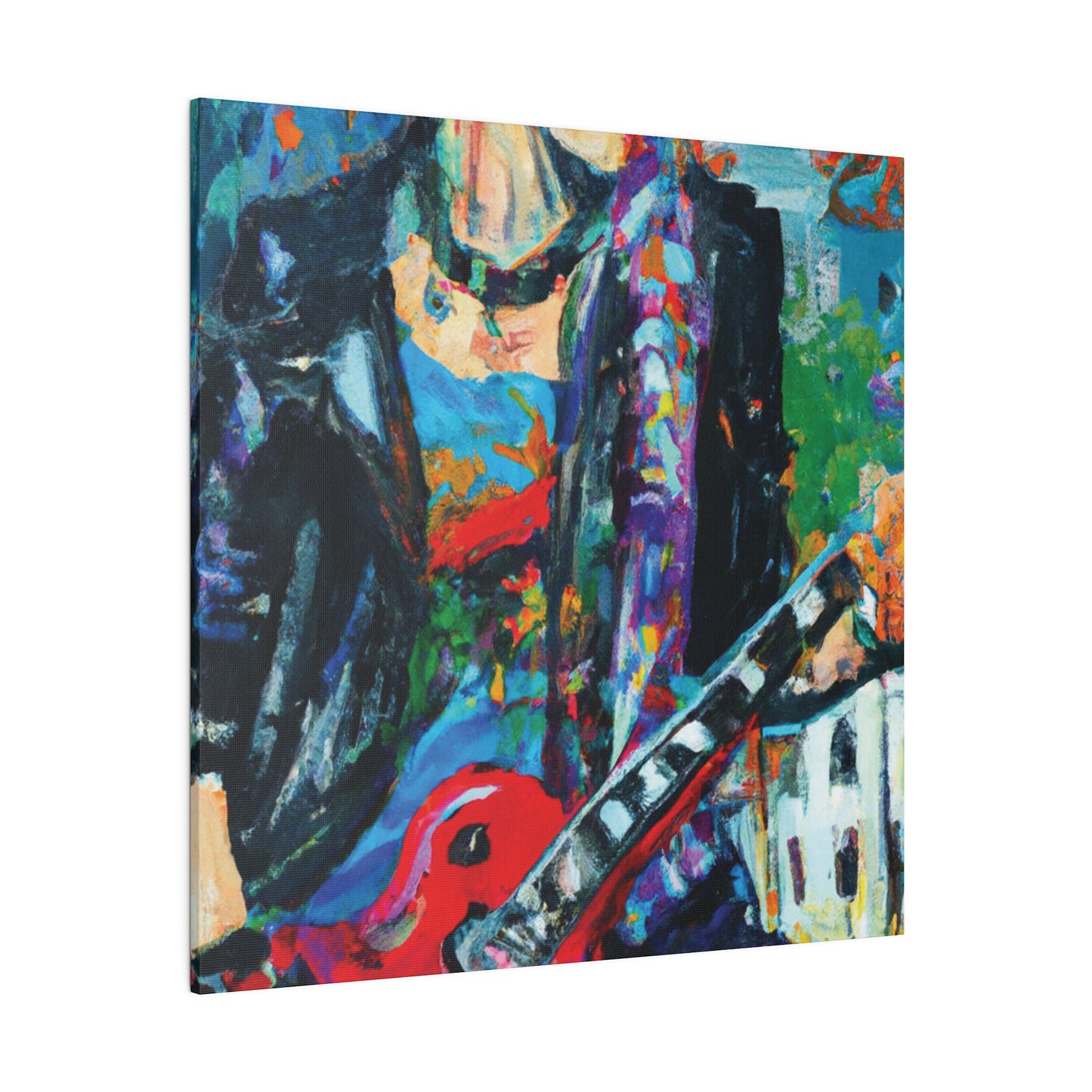 814T - Rockstar Oil Painting Style Print | Poster | Home Decor | Wall Art | Music Art | Canvas