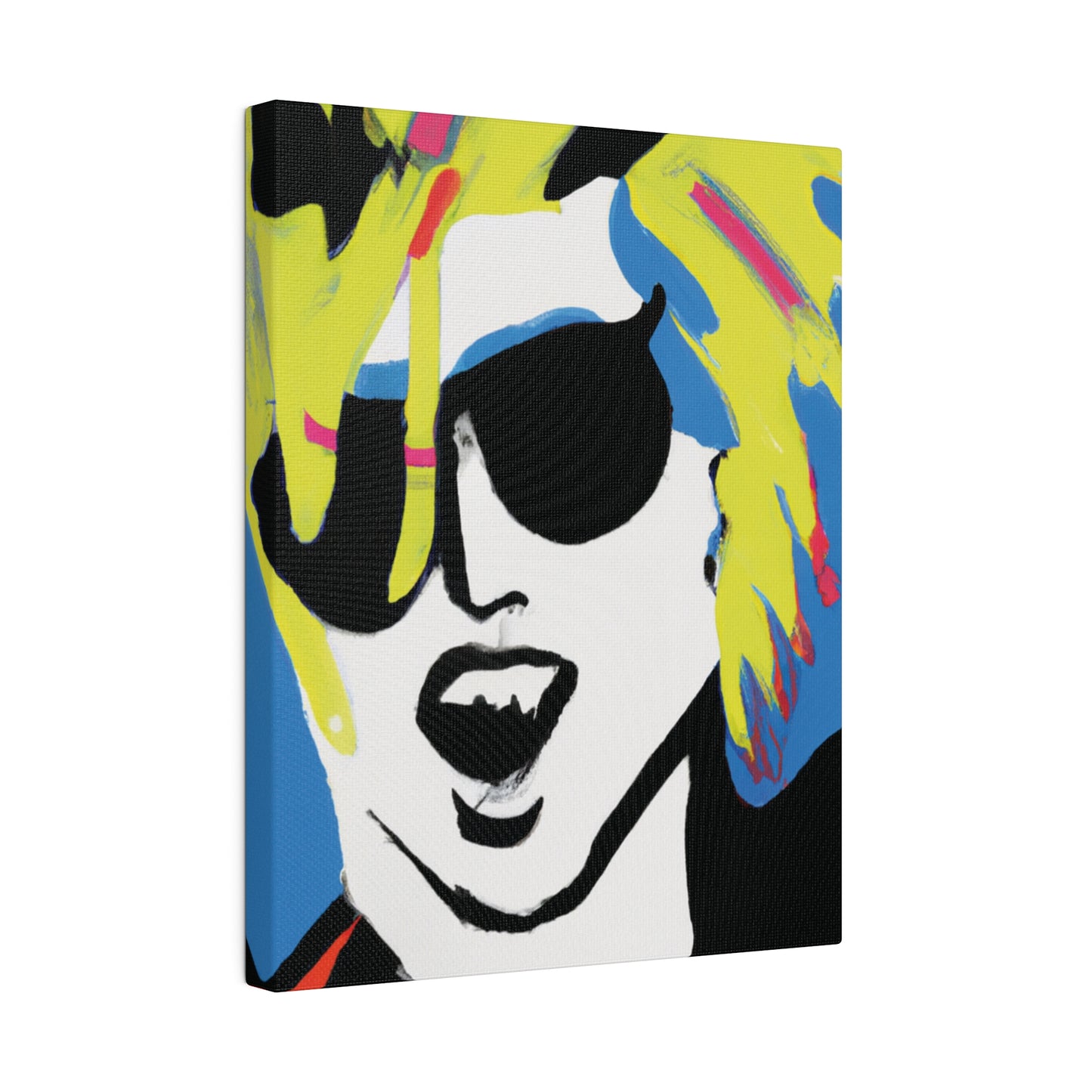 7500X - Rockstar Painting Print | Face | Abstract | Poster | Home Decor | Wall Art | Music Art | Canvas