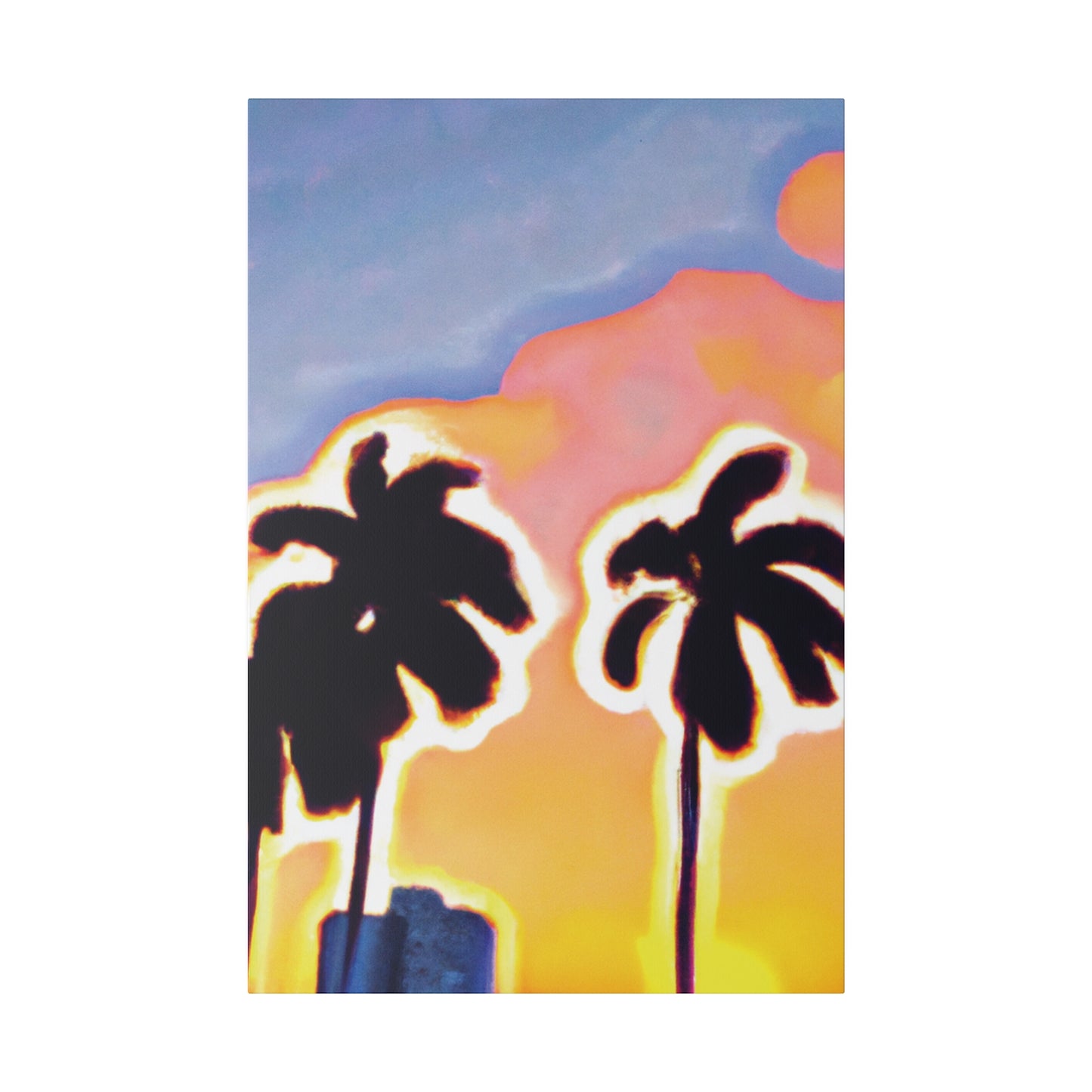 2766U - Miami Beach Sunset Painting Print | Miami | Beach | Sunset | Poster | Home Decor | Wall Art | Canvas