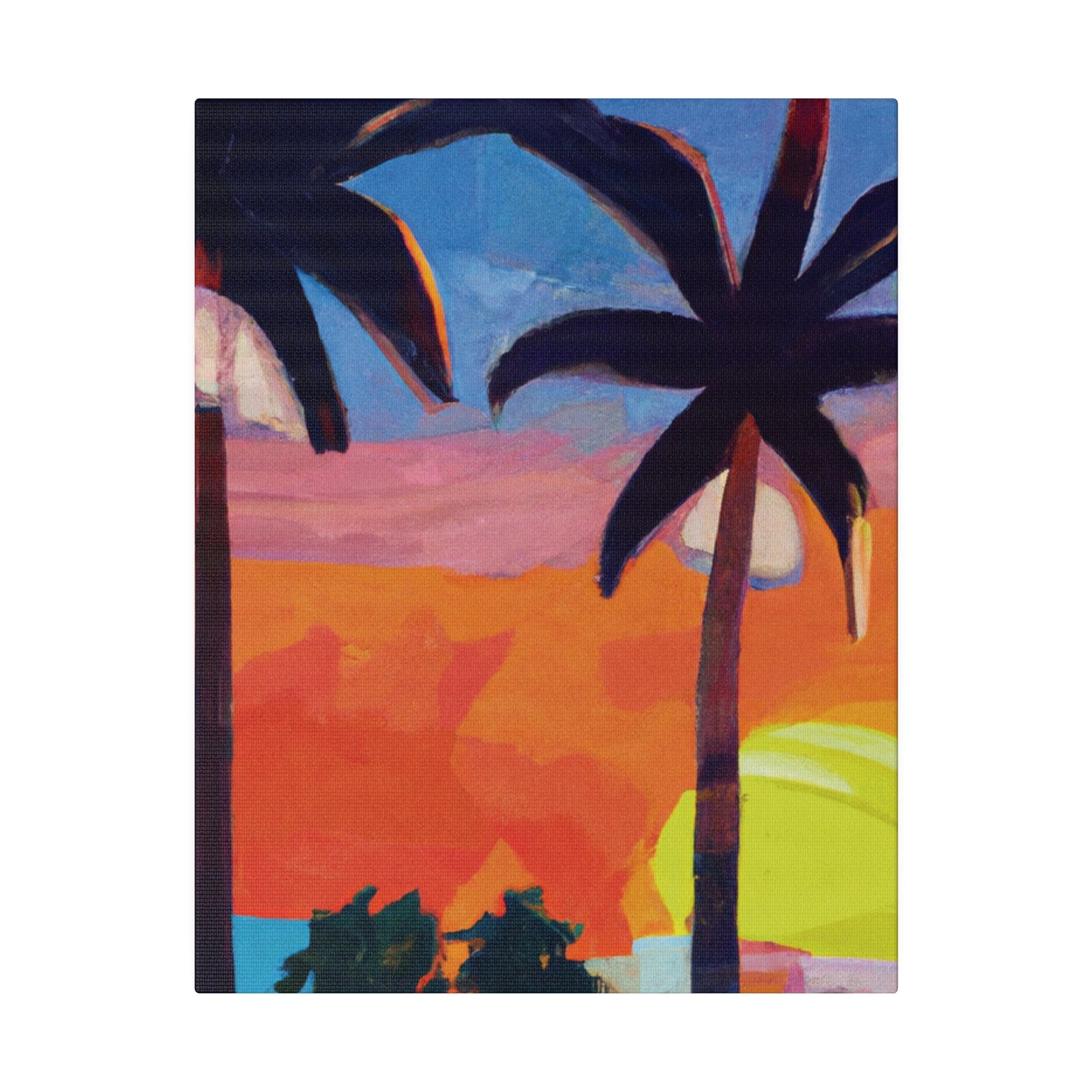 7368X - Miami Beach Sunset Painting Print | Miami | Beach | Sunset | Poster | Home Decor | Wall Art | Canvas