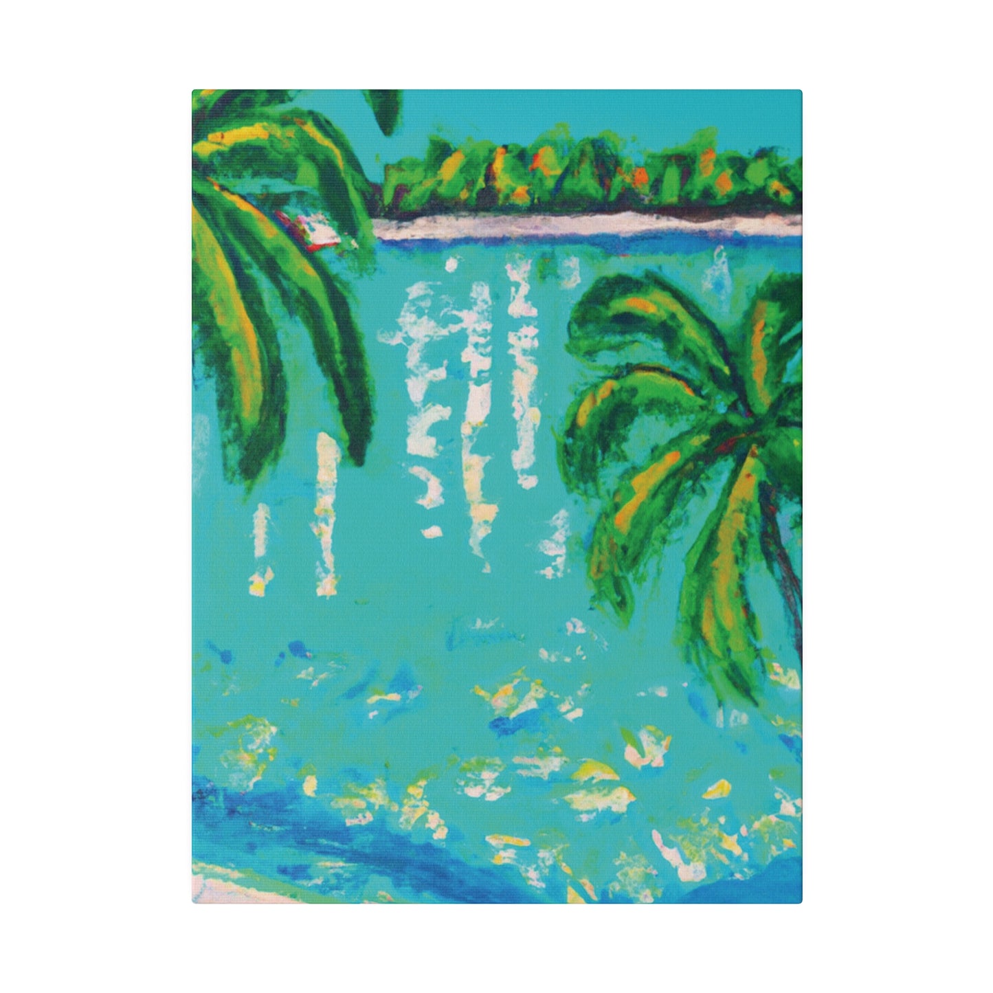 6412Q - Bahamas Ocean Painting Print | Bahamas | Ocean | Beach | Poster | Home Decor | Wall Art | Canvas