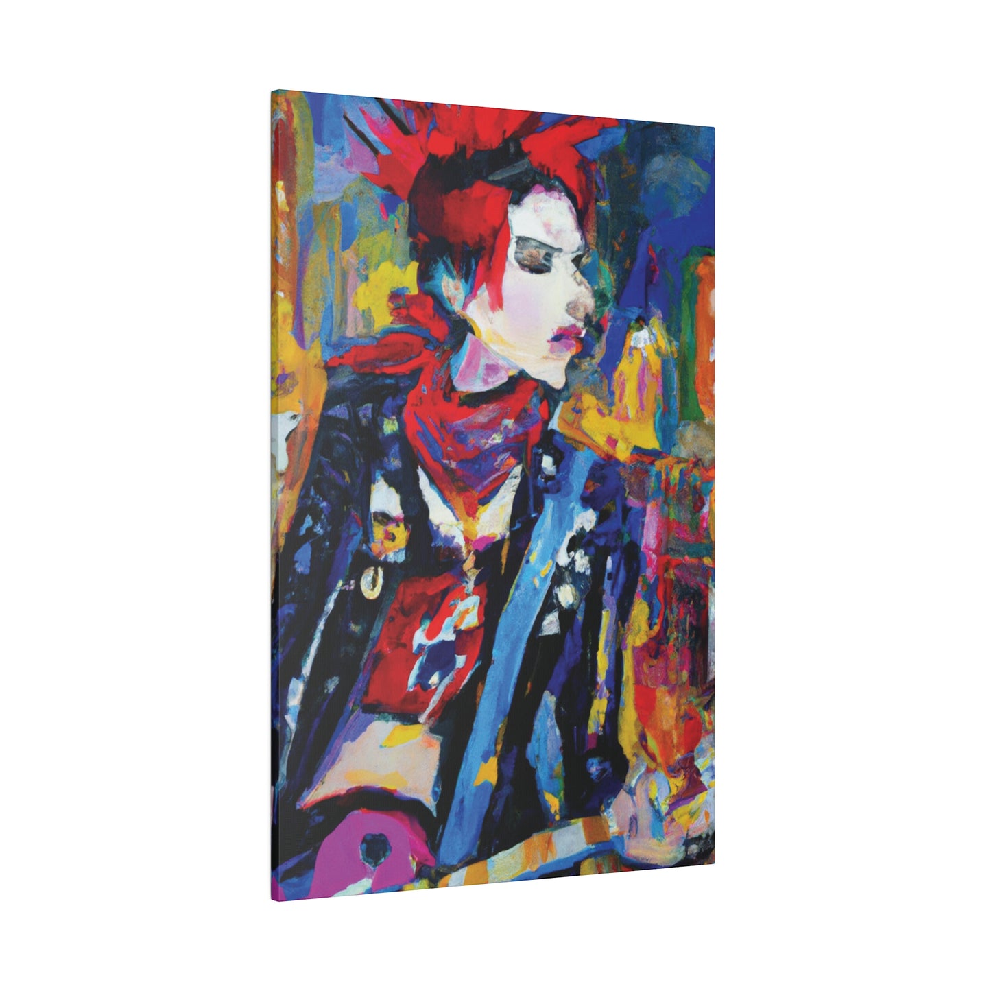 8996X - Rockstar Oil Painting Style Print | Poster | Home Decor | Wall Art | Music Art | Canvas