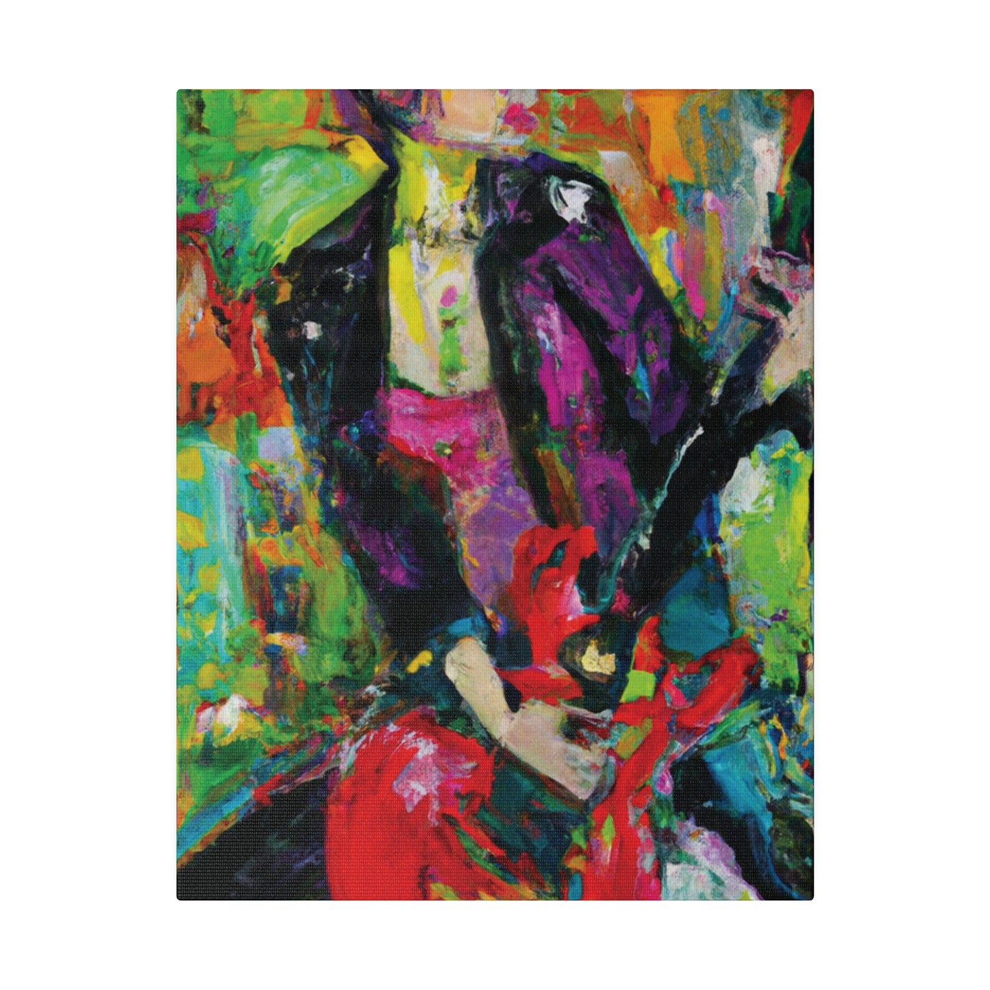 323O - Rockstar Oil Painting Style Print | Poster | Home Decor | Wall Art | Music Art | Canvas