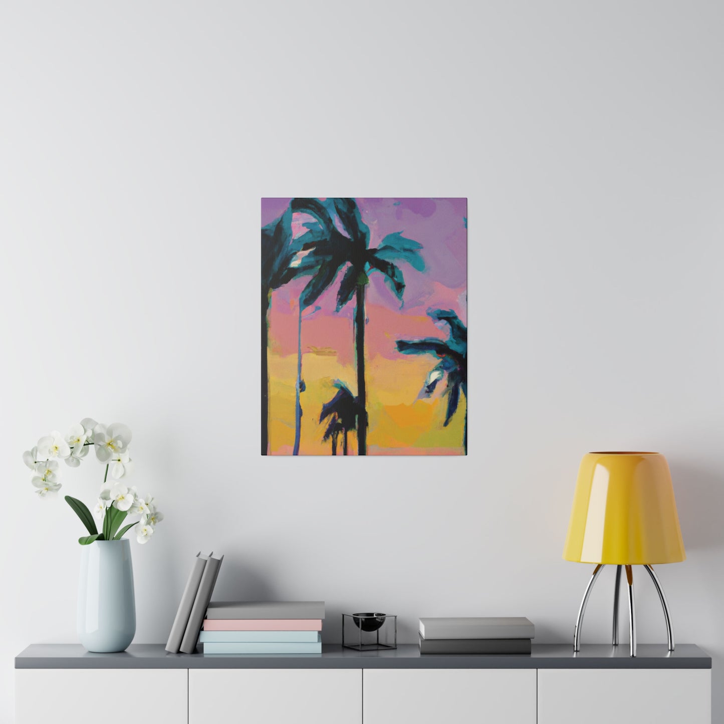 510K - Miami Beach Sunset Painting Print | Miami | Beach | Sunset | Poster | Home Decor | Wall Art | Canvas