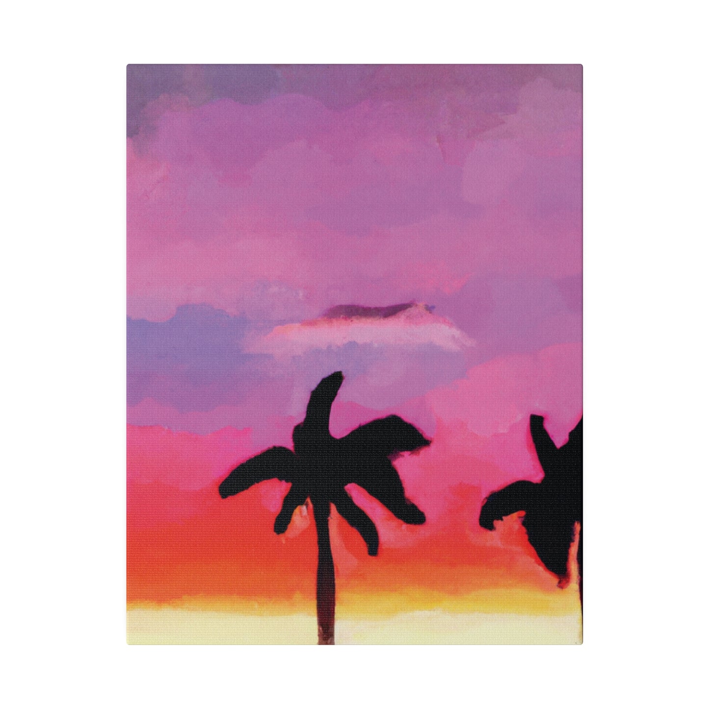 4393K - Miami Beach Sunset Painting Print | Miami | Beach | Sunset | Poster | Home Decor | Wall Art | Canvas