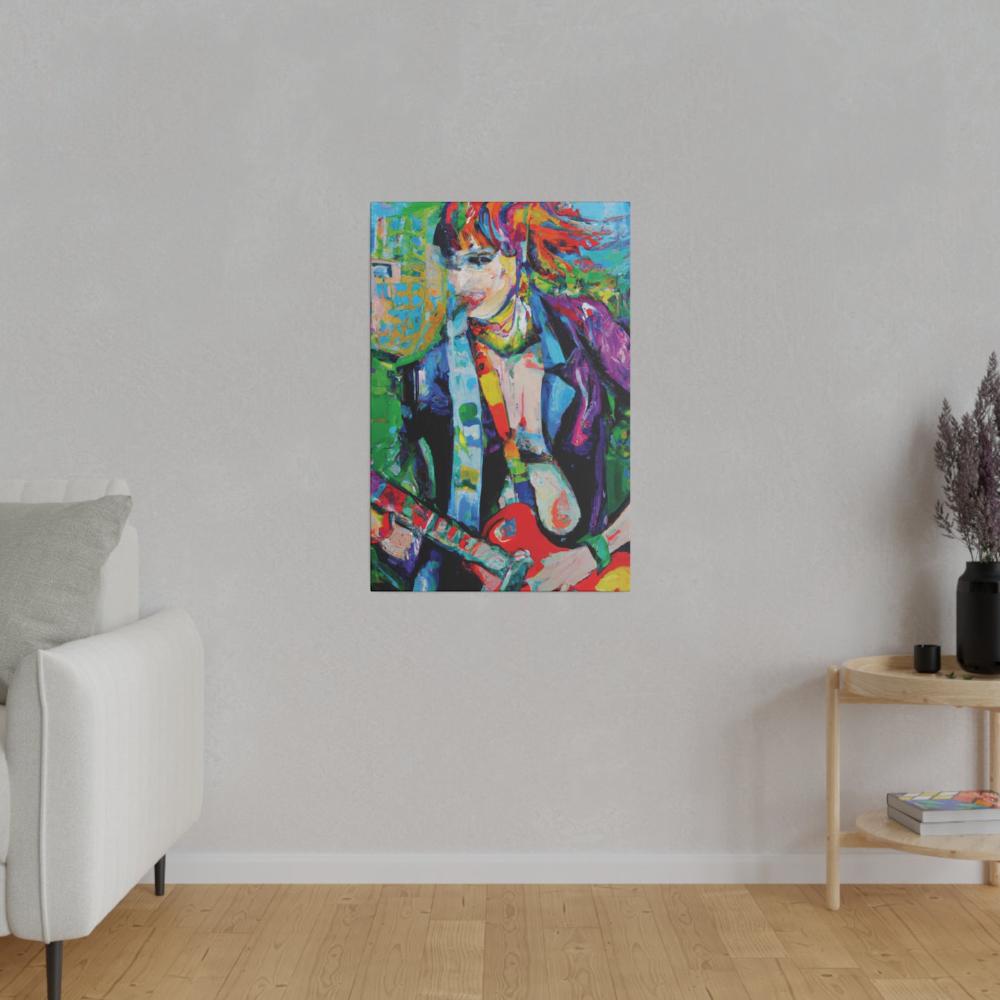 3136H - Rockstar Oil Painting Style Print | Poster | Home Decor | Wall Art | Music Art | Canvas