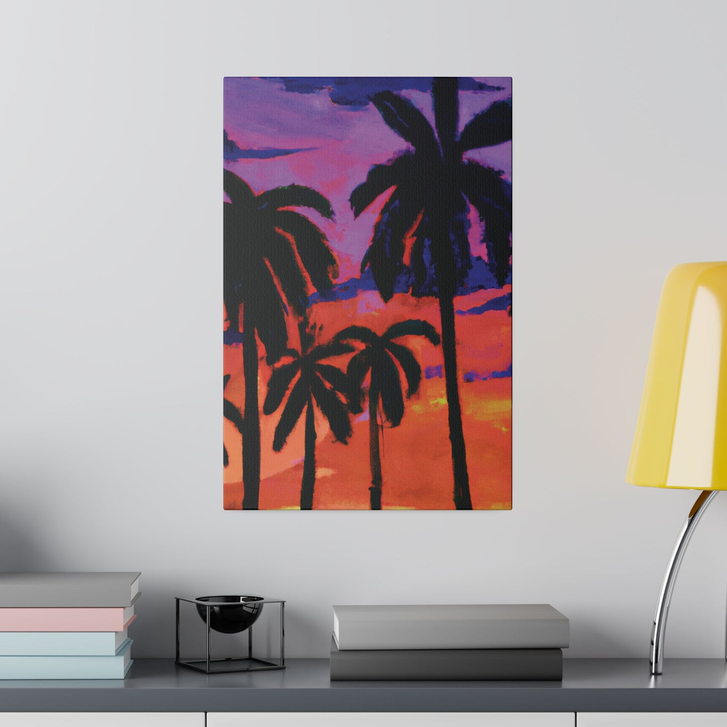 8314G - Miami Beach Sunset Painting Print | Miami | Beach | Sunset | Poster | Home Decor | Wall Art | Canvas