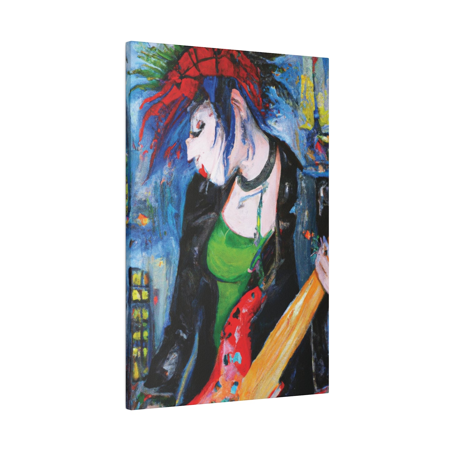 9423T - Rockstar Oil Painting Style Print | Poster | Home Decor | Wall Art | Music Art | Canvas