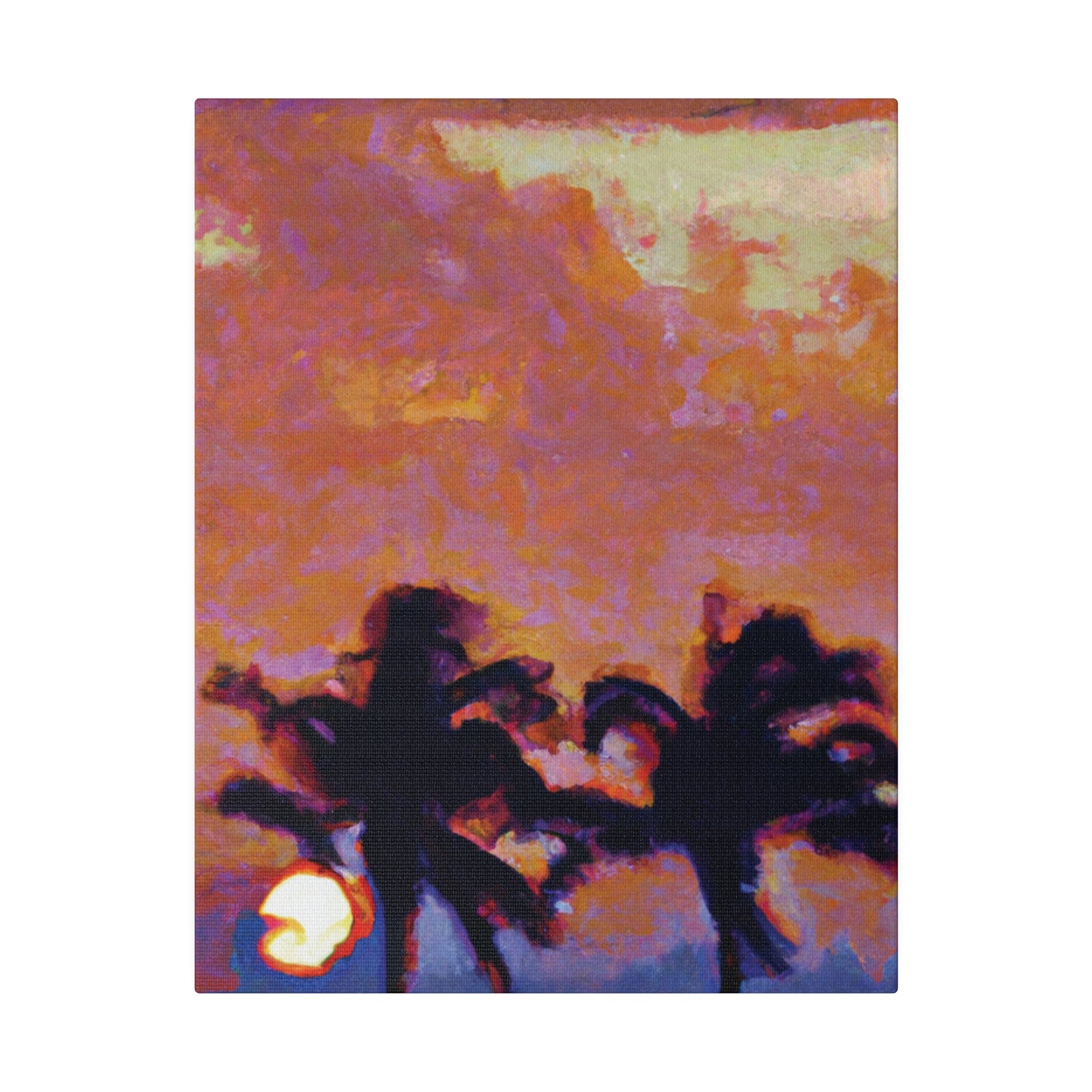 8235O - Miami Beach Sunset Painting Print | Miami | Beach | Sunset | Poster | Home Decor | Wall Art | Canvas