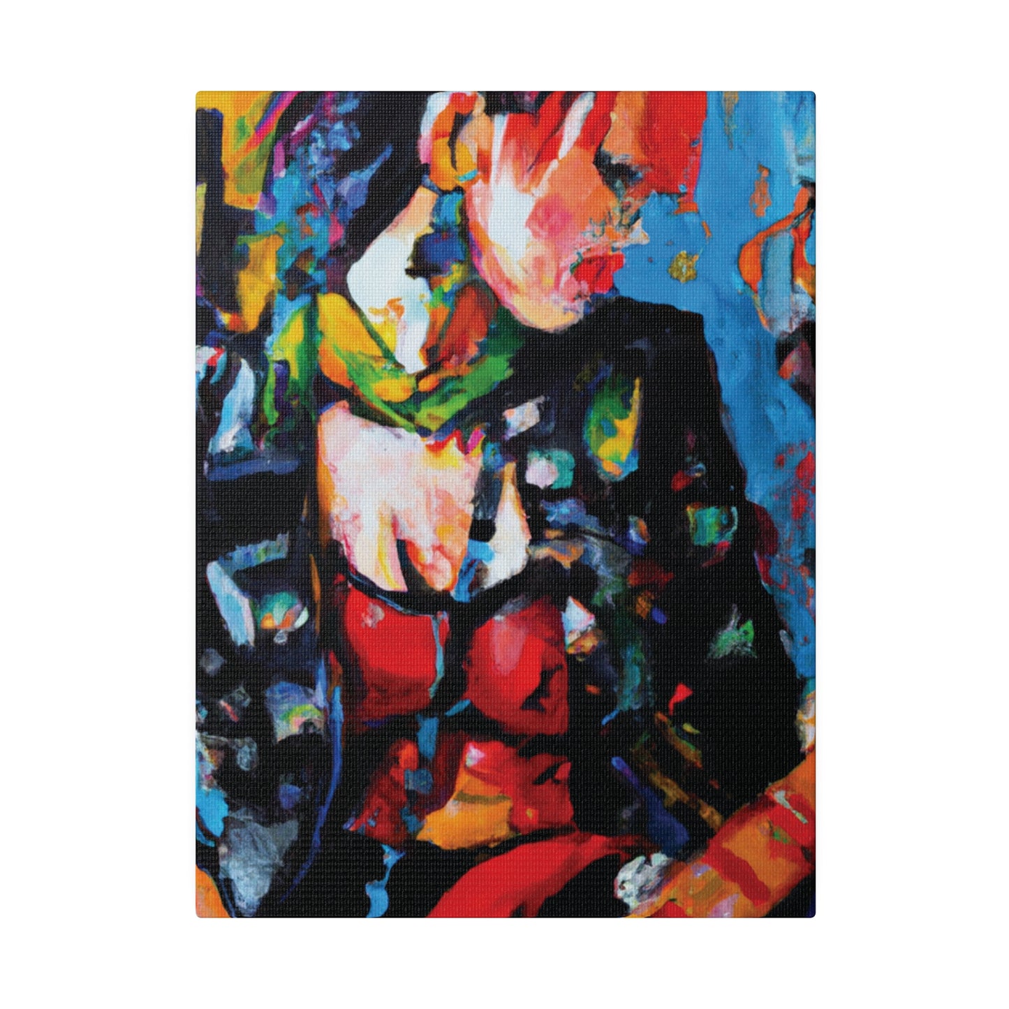 9602B - Rockstar Oil Painting Style Print | Poster | Home Decor | Wall Art | Music Art | Canvas