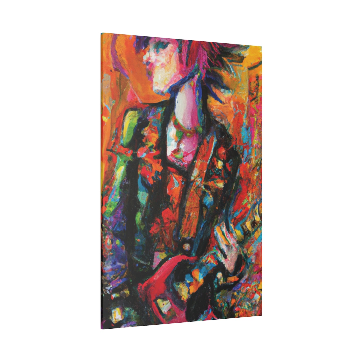 8245G - Rockstar Oil Painting Style Print | Poster | Home Decor | Wall Art | Music Art | Canvas