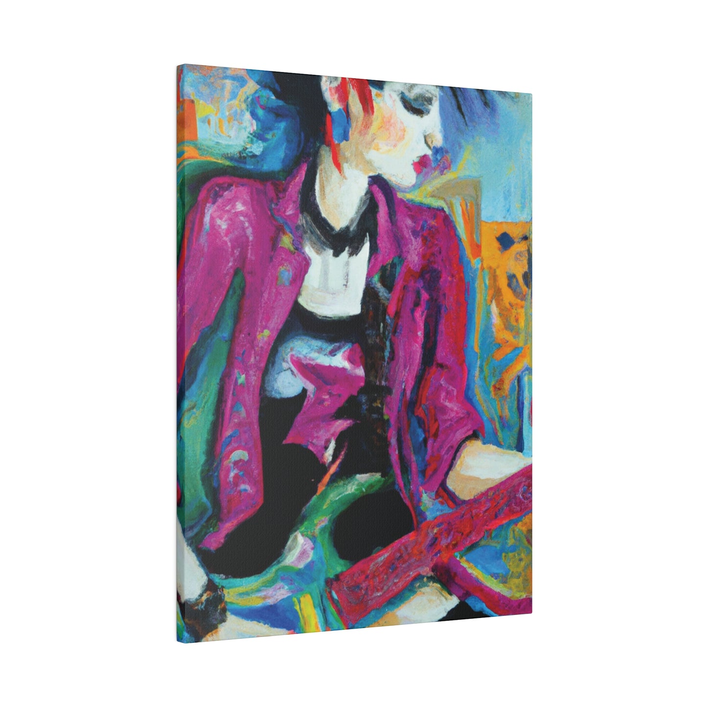 2711A - Rockstar Oil Painting Style Print | Poster | Home Decor | Wall Art | Music Art | Canvas