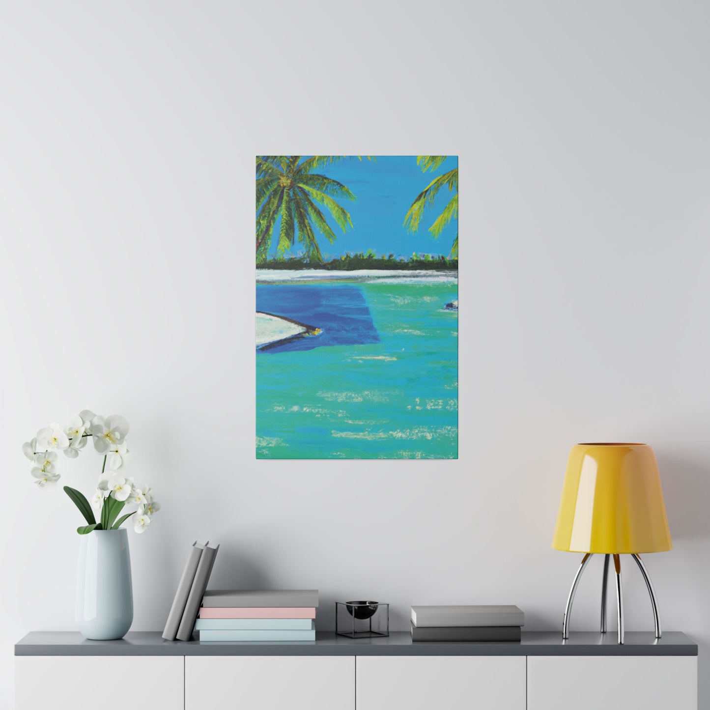 9761V - Bahamas Ocean Painting Print | Bahamas | Ocean | Beach | Poster | Home Decor | Wall Art | Canvas