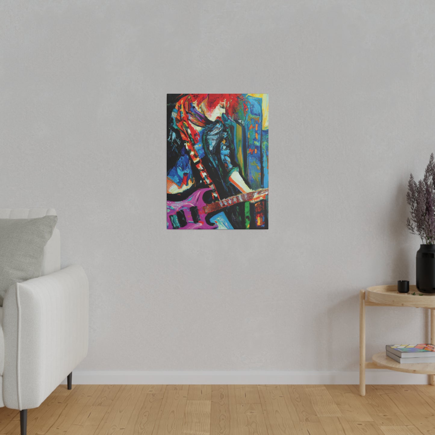 8461D - Rockstar Oil Painting Style Print | Poster | Home Decor | Wall Art | Music Art | Canvas
