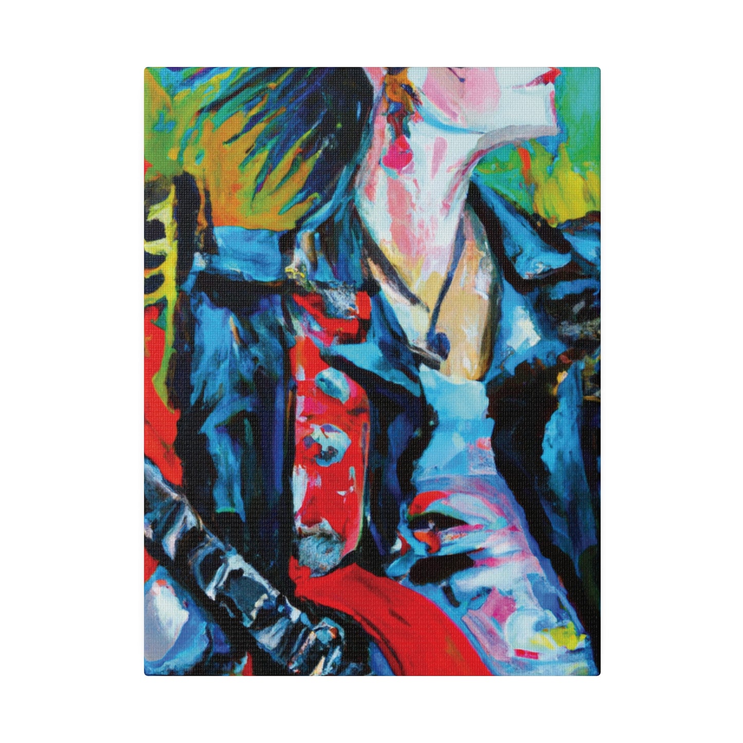 4109T - Rockstar Oil Painting Style Print | Poster | Home Decor | Wall Art | Music Art | Canvas