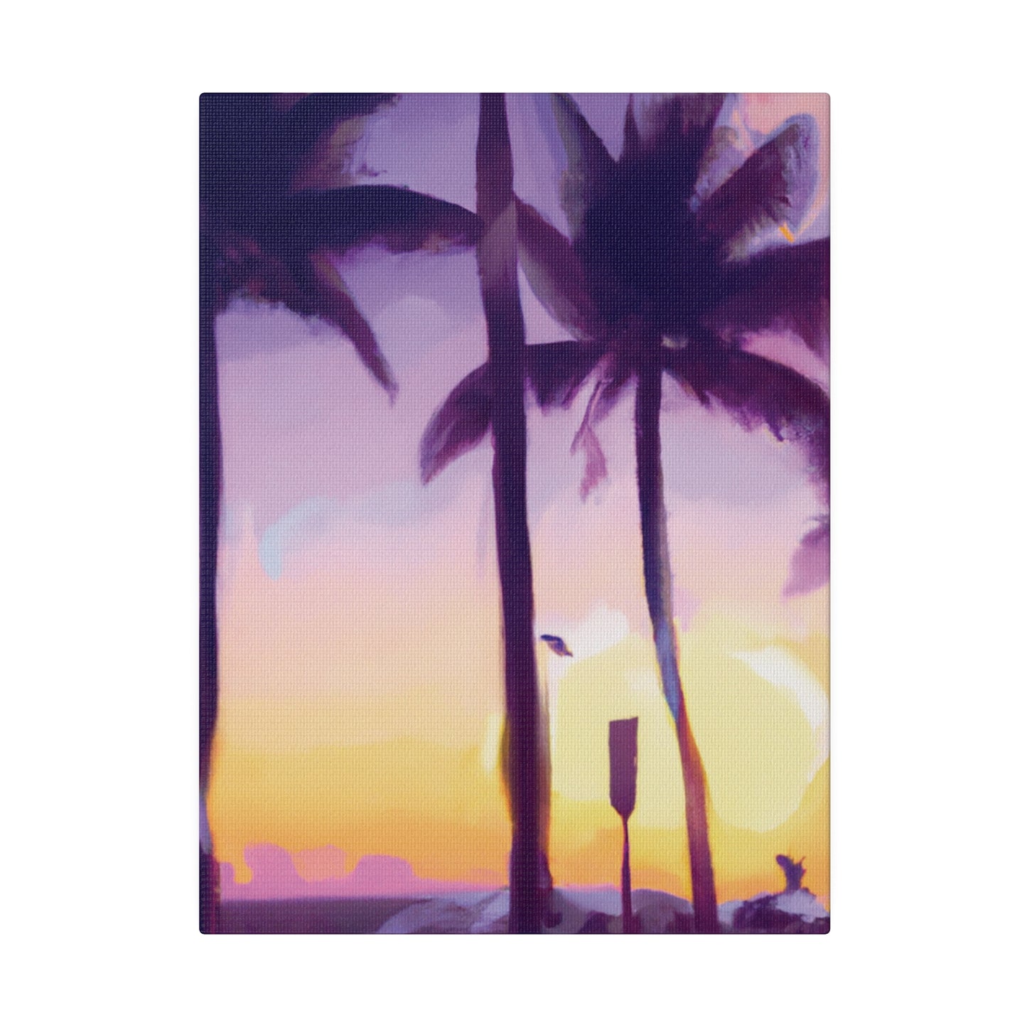 6137G - Miami Beach Sunset Painting Print | Miami | Beach | Sunset | Poster | Home Decor | Wall Art | Canvas