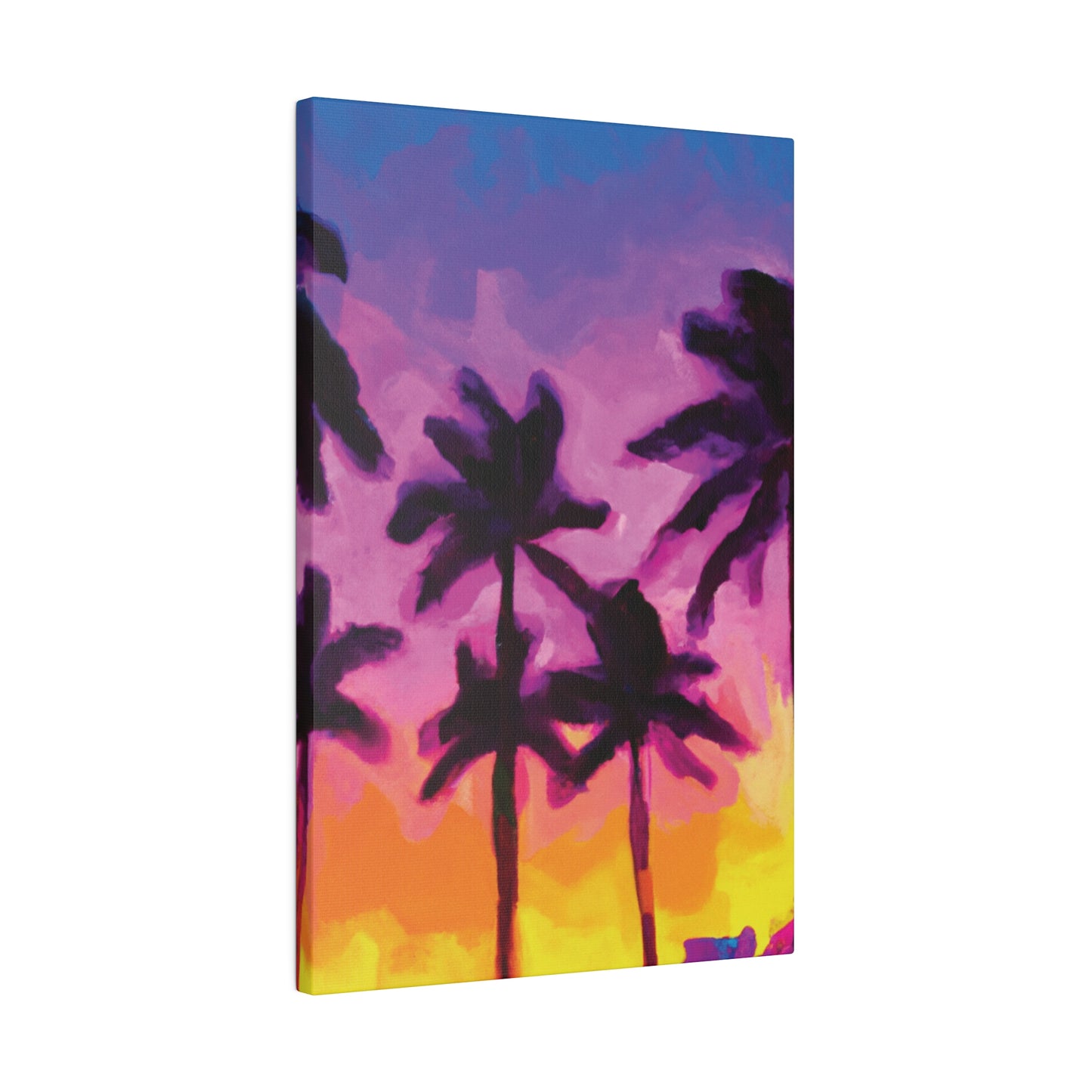 7395T - Miami Beach Sunset Painting Print | Miami | Beach | Sunset | Poster | Home Decor | Wall Art | Canvas