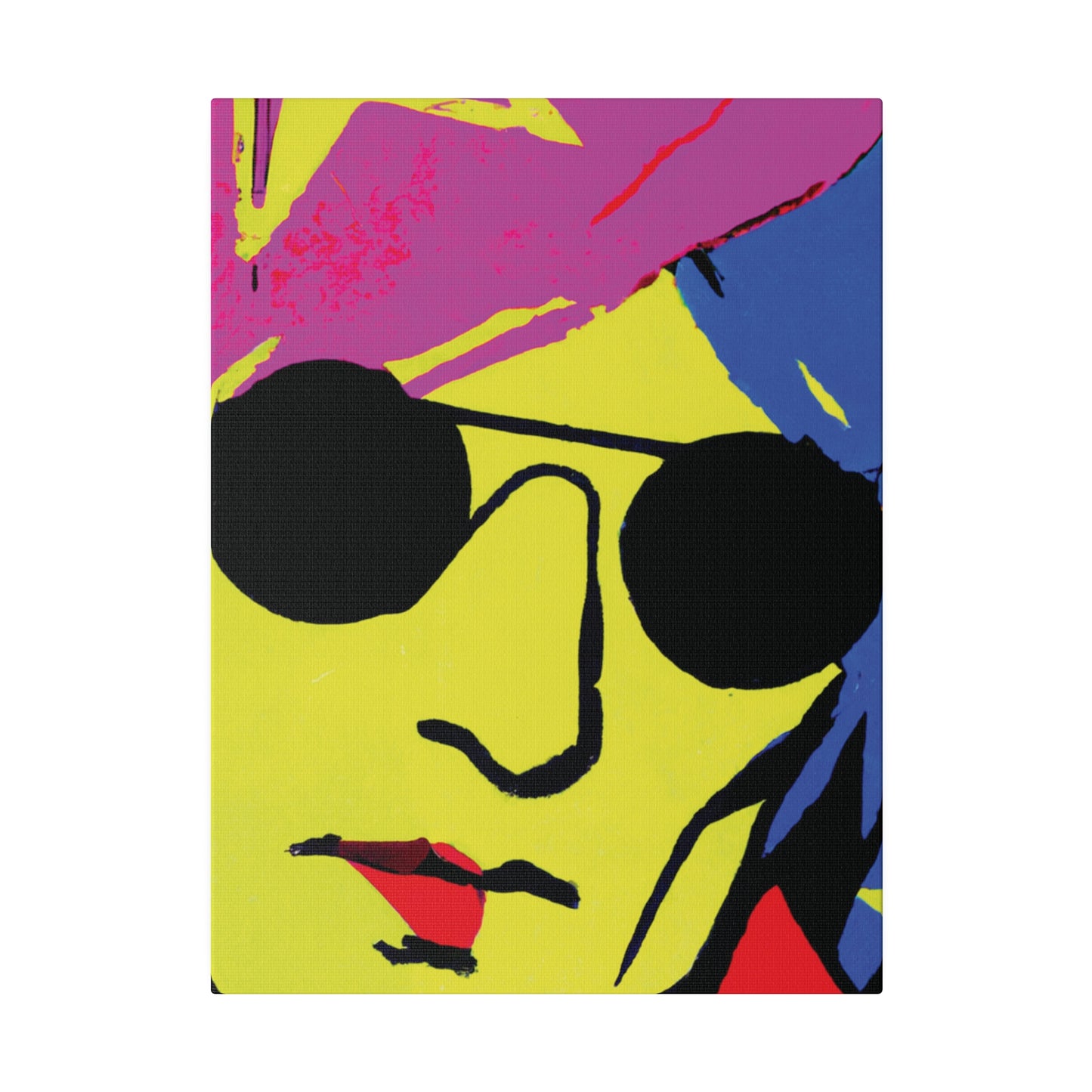 7490C - Rockstar Painting Print | Face | Abstract | Poster | Home Decor | Wall Art | Music Art | Canvas