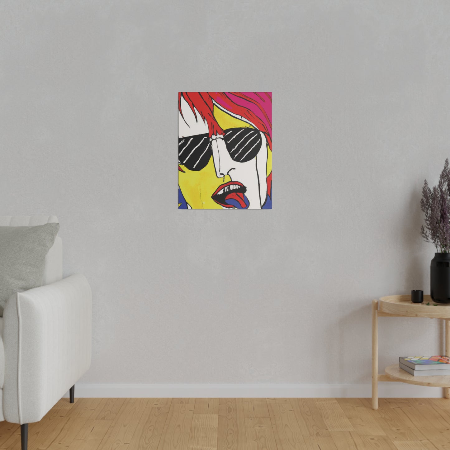 4488Q - Rockstar Painting Print | Face | Abstract | Poster | Home Decor | Wall Art | Music Art | Canvas