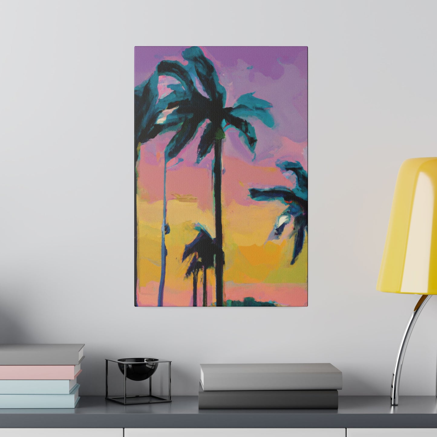 510K - Miami Beach Sunset Painting Print | Miami | Beach | Sunset | Poster | Home Decor | Wall Art | Canvas