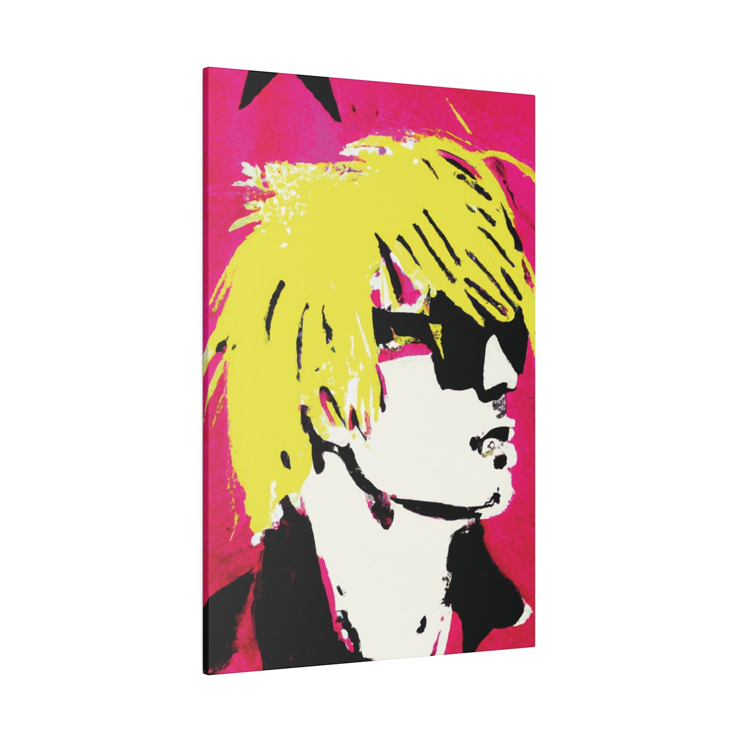 6662A - Rockstar Painting Print | Face | Abstract | Poster | Home Decor | Wall Art | Music Art | Canvas