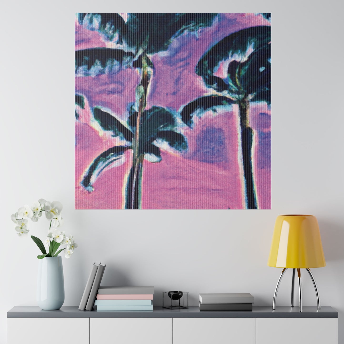 5697K - Miami Beach Sunset Painting Print | Miami | Beach | Sunset | Poster | Home Decor | Wall Art | Canvas