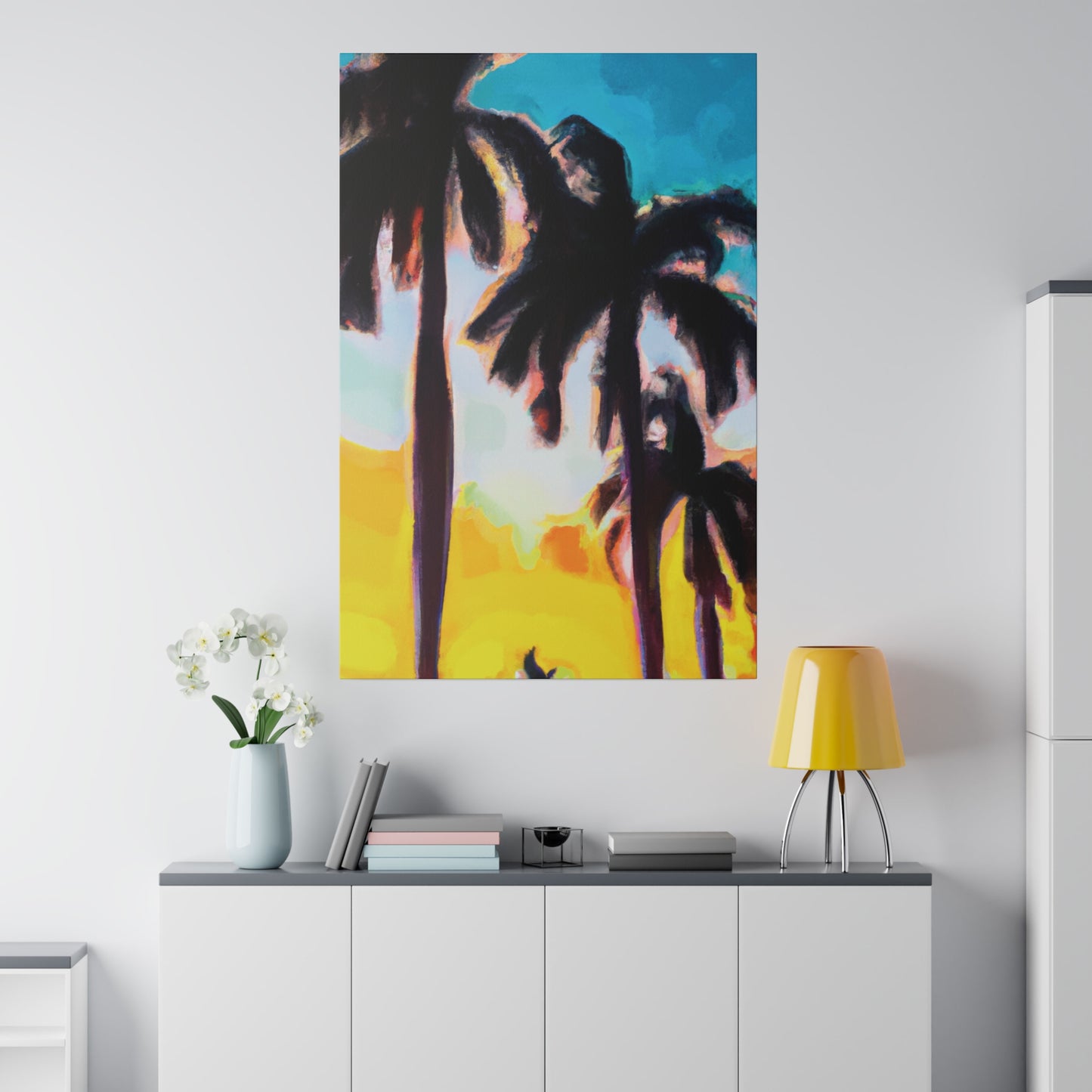 5485W - Miami Beach Sunset Painting Print | Miami | Beach | Sunset | Poster | Home Decor | Wall Art | Canvas