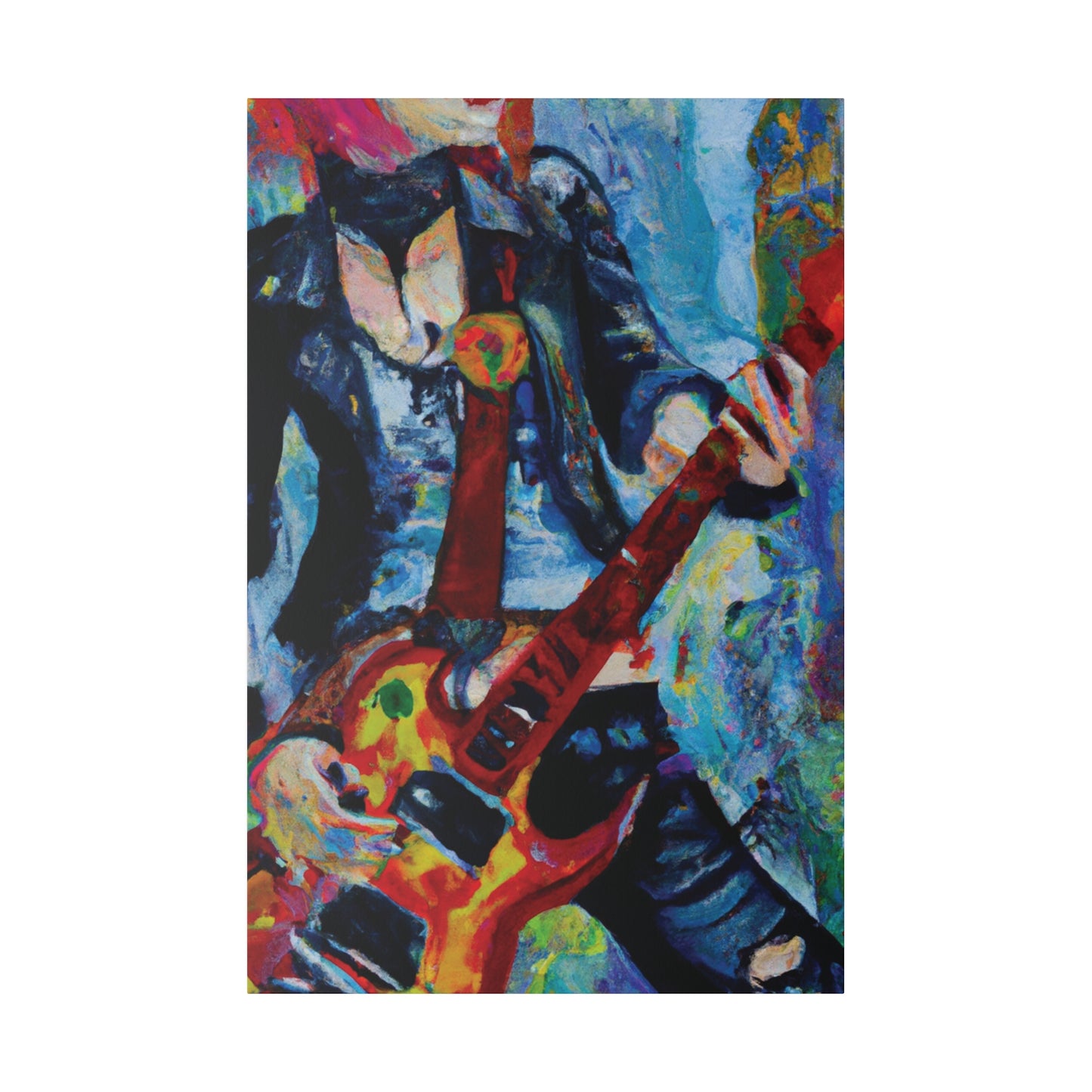 7105A - Rockstar Oil Painting Style Print | Poster | Home Decor | Wall Art | Music Art | Canvas