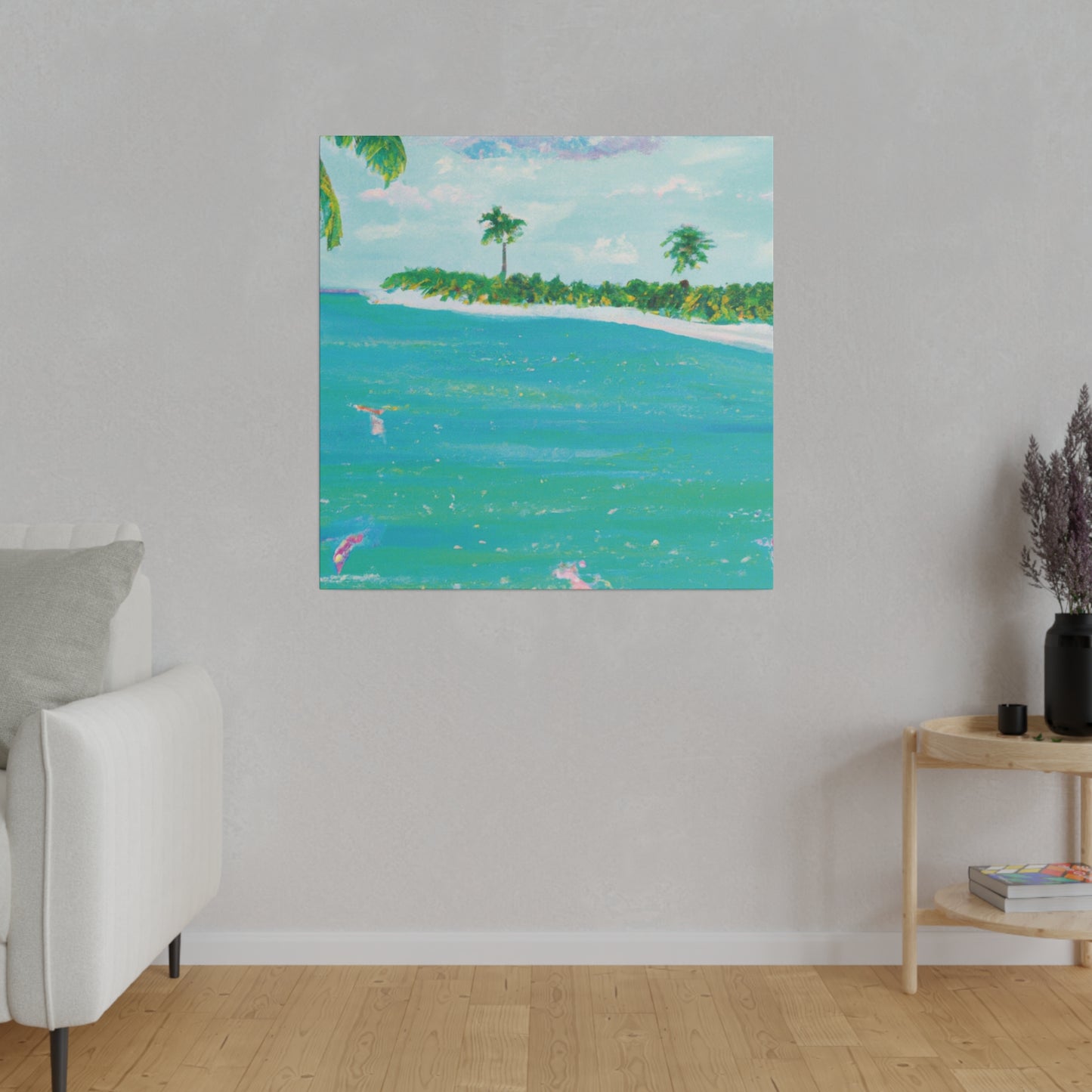 6576D - Bahamas Ocean Painting Print | Bahamas | Ocean | Beach | Poster | Home Decor | Wall Art | Canvas