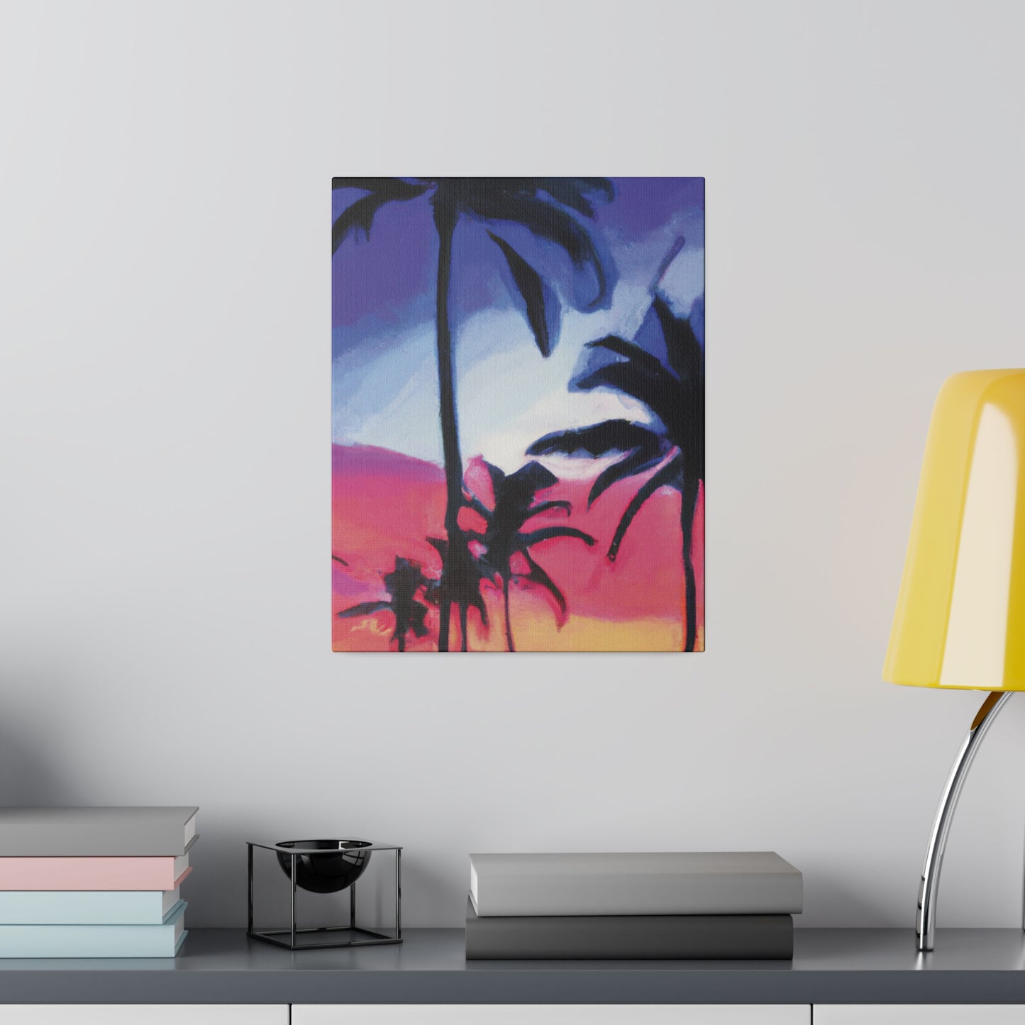 7473F - Miami Beach Sunset Painting Print | Miami | Beach | Sunset | Poster | Home Decor | Wall Art | Canvas