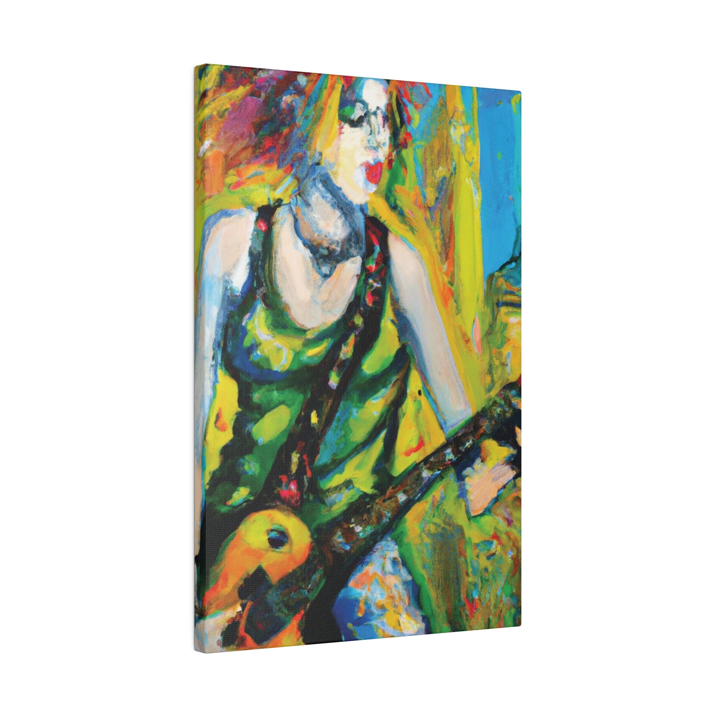 4713C - Rockstar Oil Painting Style Print | Poster | Home Decor | Wall Art | Music Art | Canvas
