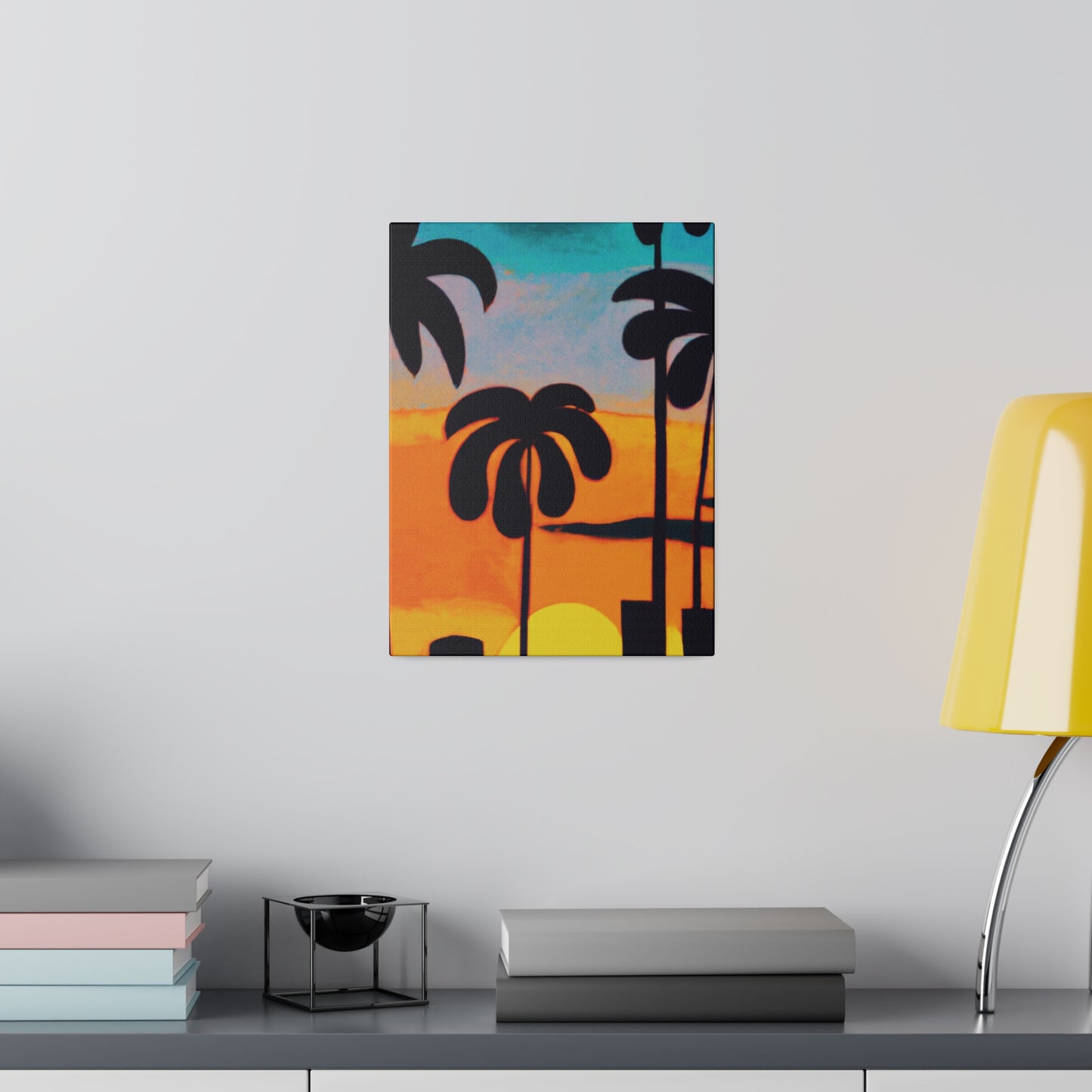 6878U - Miami Beach Sunset Painting Print | Miami | Beach | Sunset | Poster | Home Decor | Wall Art | Canvas