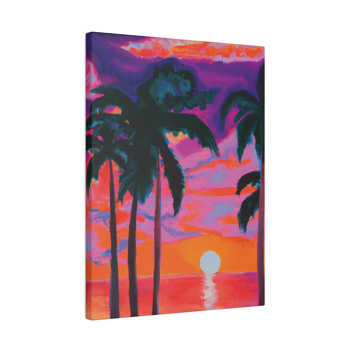 2189Z - Miami Beach Sunset Painting Print | Miami | Beach | Sunset | Poster | Home Decor | Wall Art | Canvas