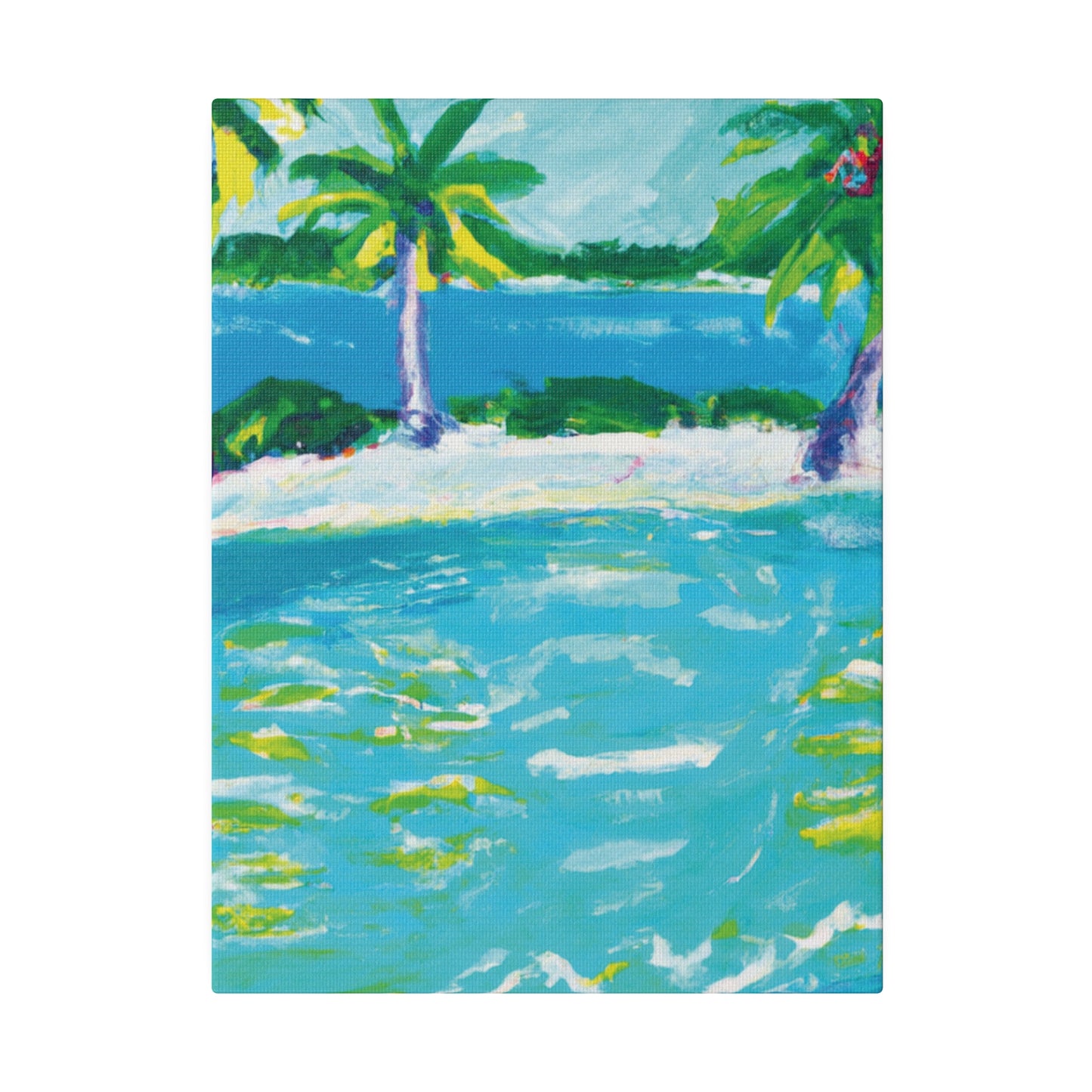 9256K - Bahamas Ocean Painting Print | Bahamas | Ocean | Beach | Poster | Home Decor | Wall Art | Canvas