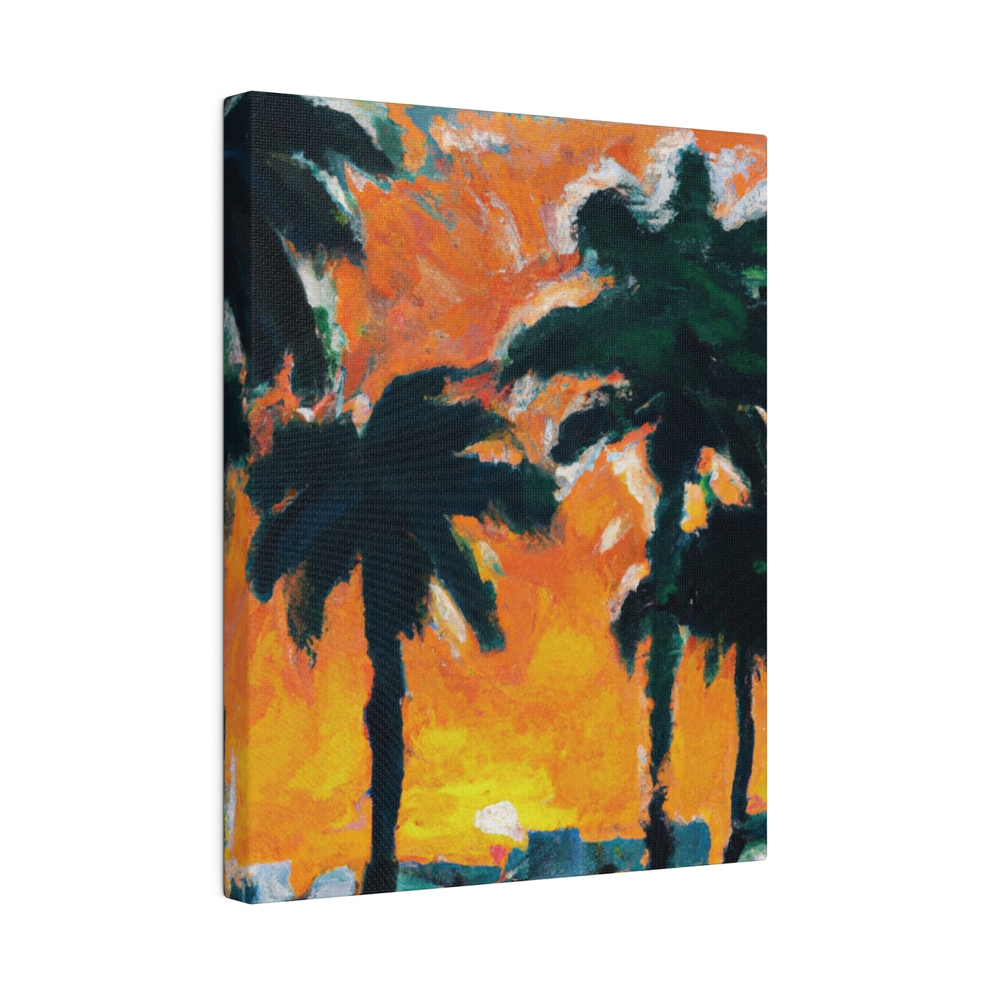 9571T - Miami Beach Sunset Painting Print | Miami | Beach | Sunset | Poster | Home Decor | Wall Art | Canvas