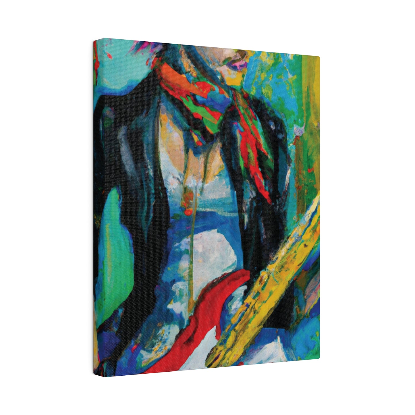 7264L - Rockstar Oil Painting Style Print | Poster | Home Decor | Wall Art | Music Art | Canvas