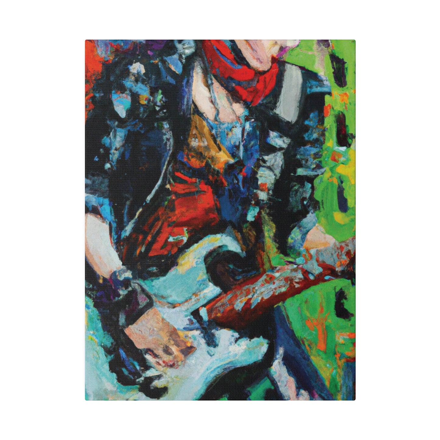 4485G - Rockstar Oil Painting Style Print | Poster | Home Decor | Wall Art | Music Art | Canvas