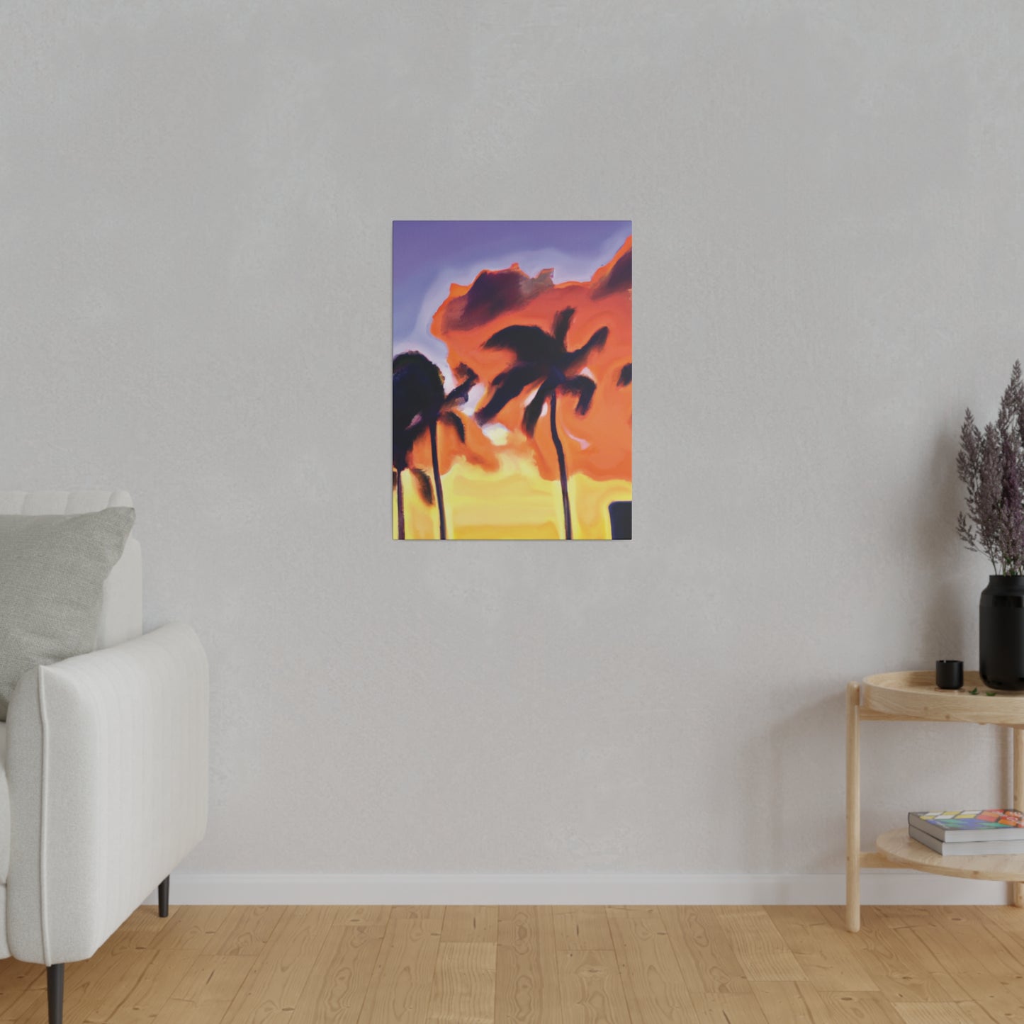 3415F - Miami Beach Sunset Painting Print | Miami | Beach | Sunset | Poster | Home Decor | Wall Art | Canvas