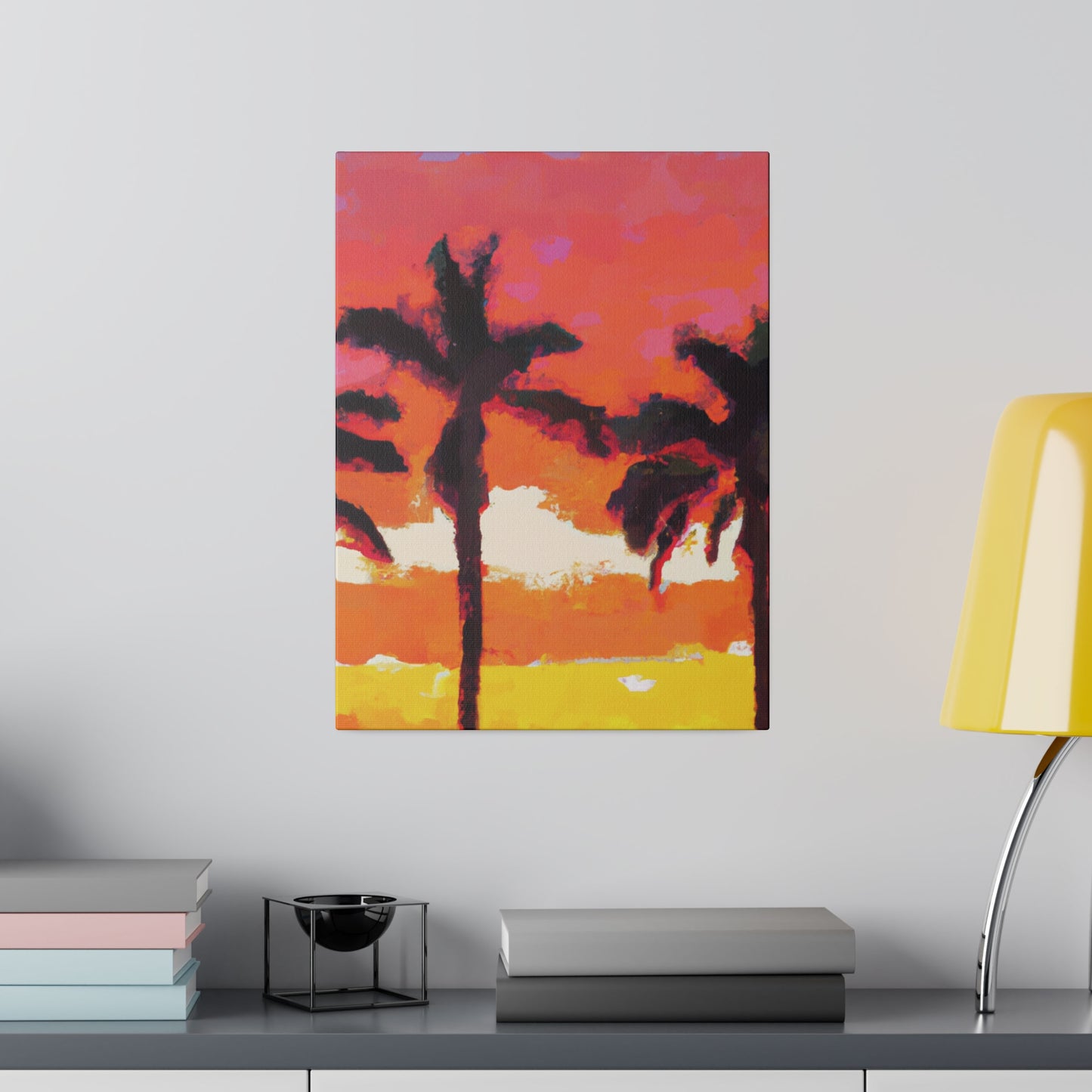 9356P - Miami Beach Sunset Painting Print | Miami | Beach | Sunset | Poster | Home Decor | Wall Art | Canvas