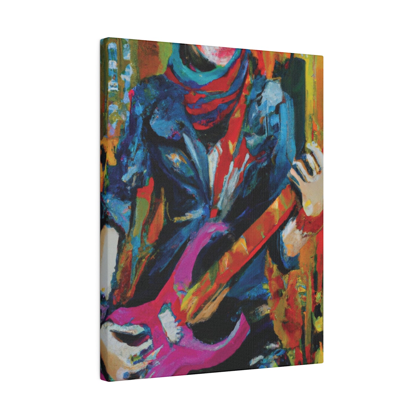 6226G - Rockstar Oil Painting Style Print | Poster | Home Decor | Wall Art | Music Art | Canvas