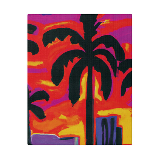 4066V - Miami Beach Sunset Painting Print | Miami | Beach | Sunset | Poster | Home Decor | Wall Art | Canvas