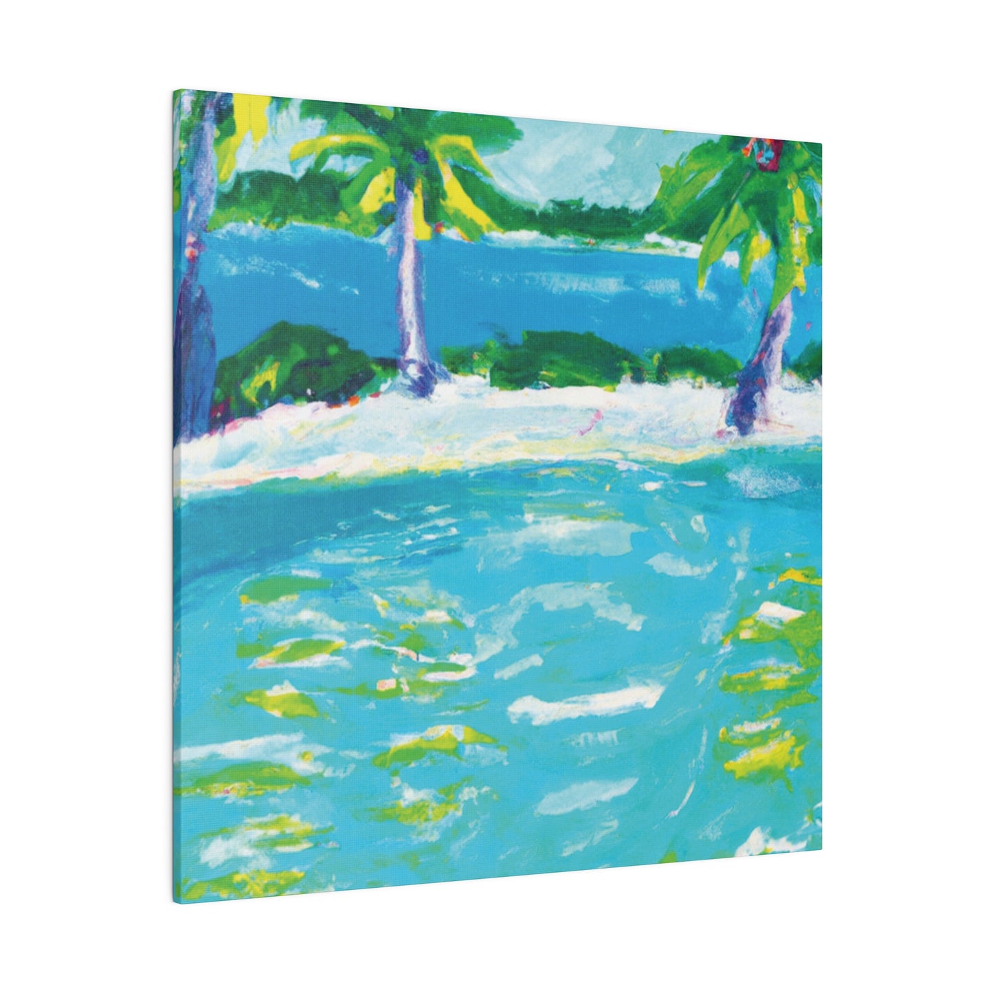 9256K - Bahamas Ocean Painting Print | Bahamas | Ocean | Beach | Poster | Home Decor | Wall Art | Canvas