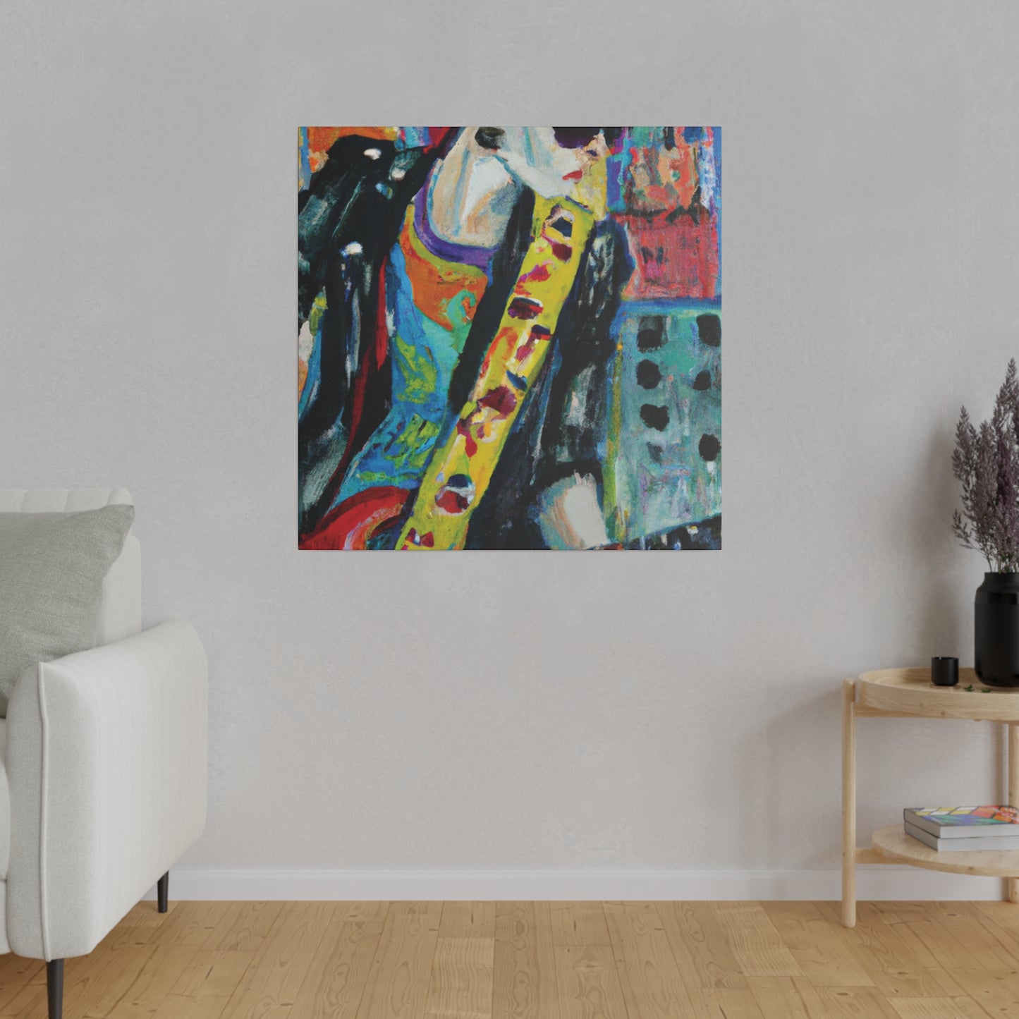 6518A - Rockstar Oil Painting Style Print | Poster | Home Decor | Wall Art | Music Art | Canvas